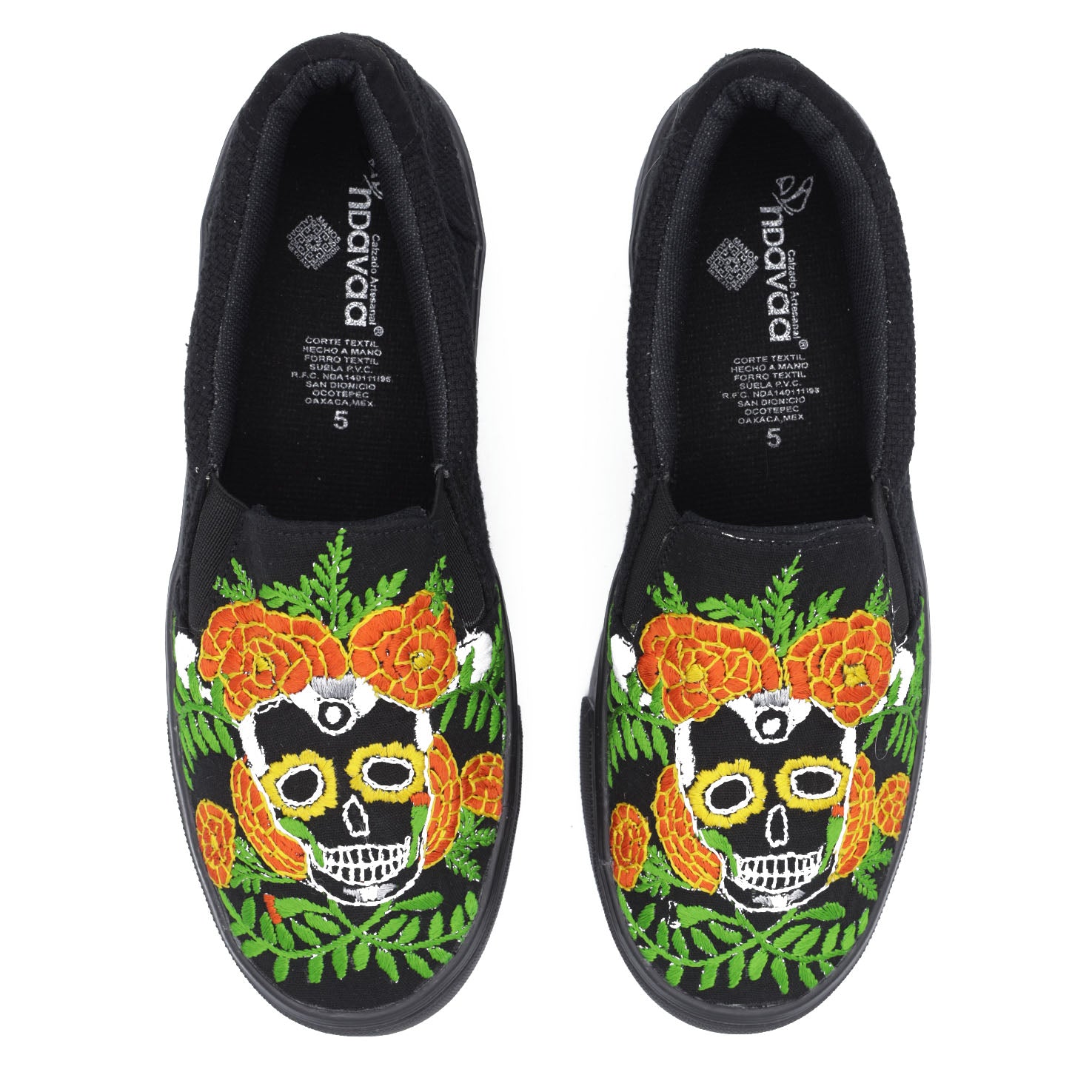 Día de los Muertos Embroidered Sneakers