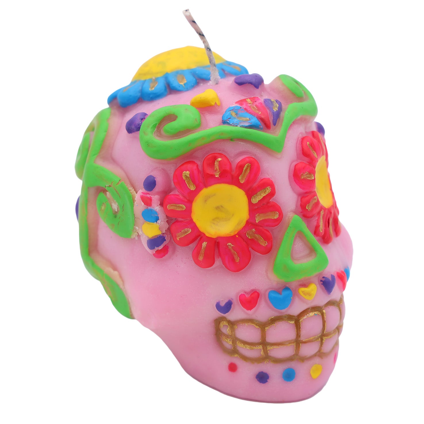 Sugar Skull Day of the Dead Candle