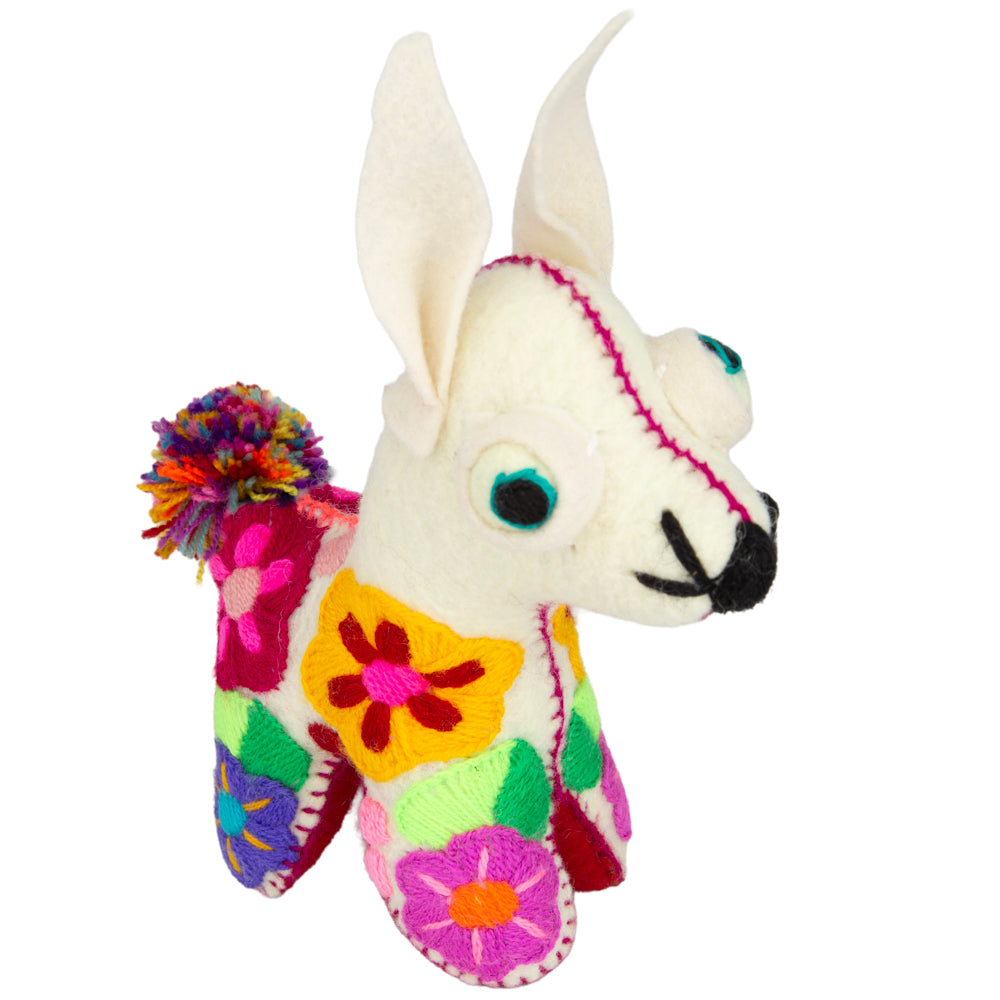 Popped Eyes Dog Hand-Embroidered Stuffed Animal