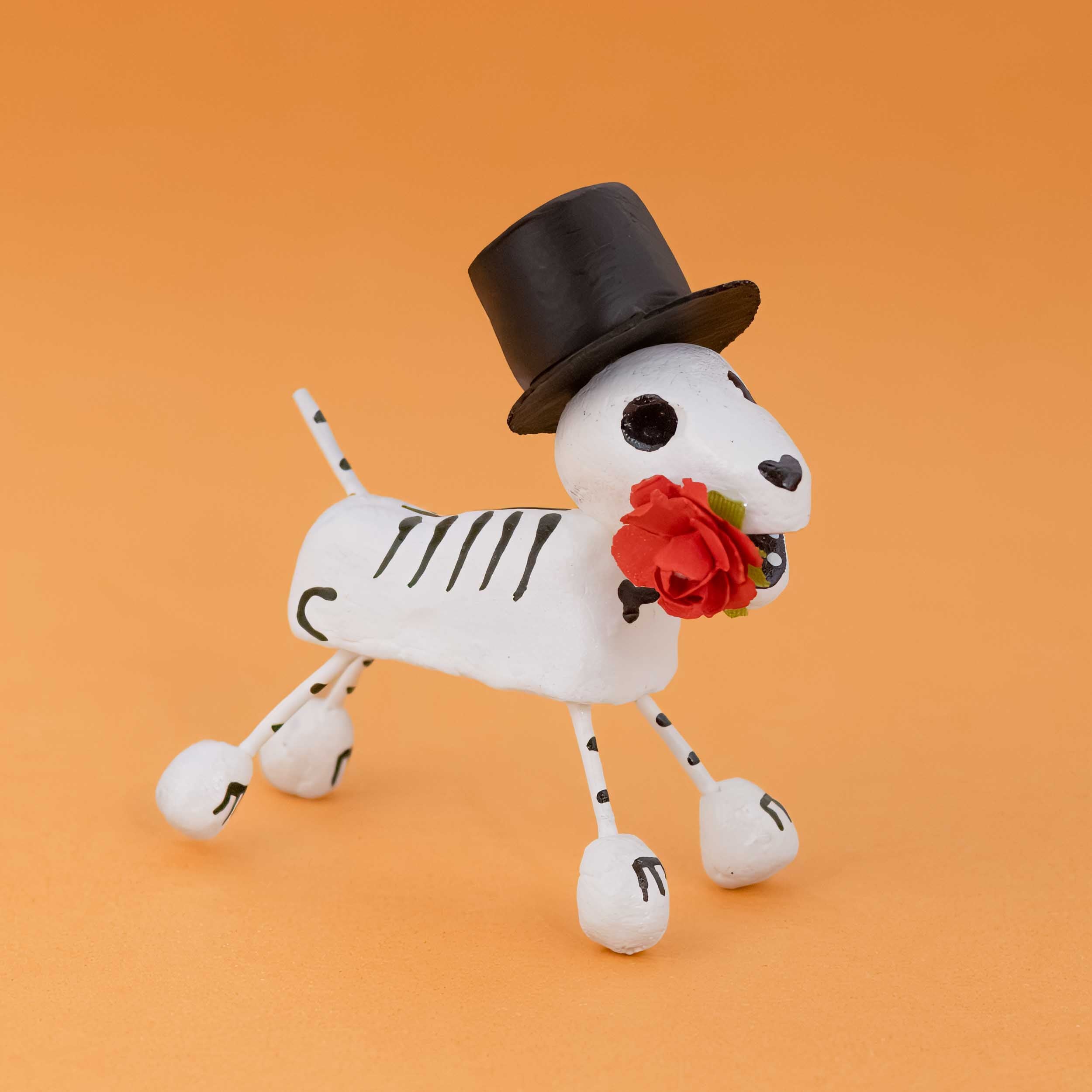 Clay Mini Day of the Dead Dog | Lolo Modern Mexican Mercadito