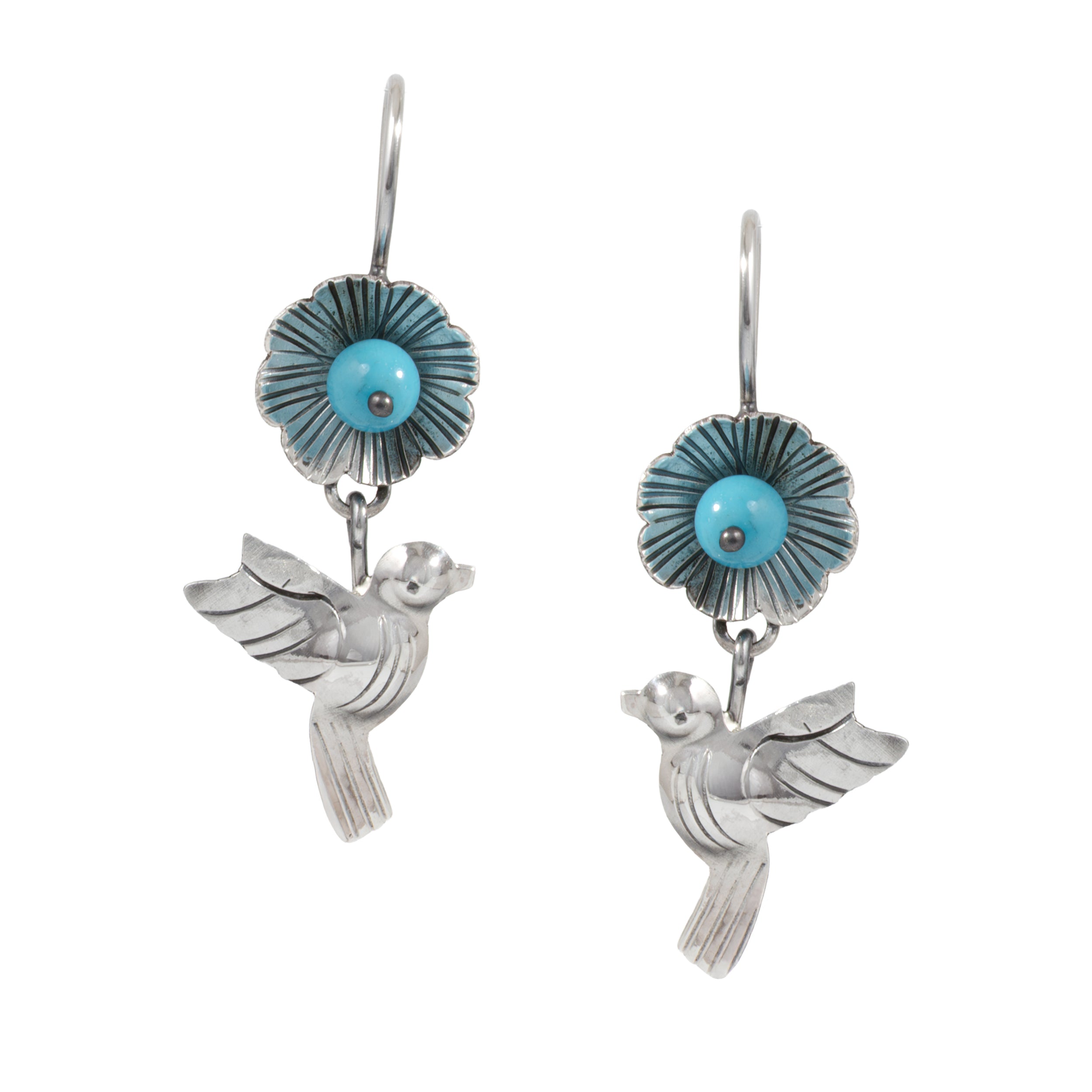 Sterling Silver Xochitl Love Mazahua Earrings
