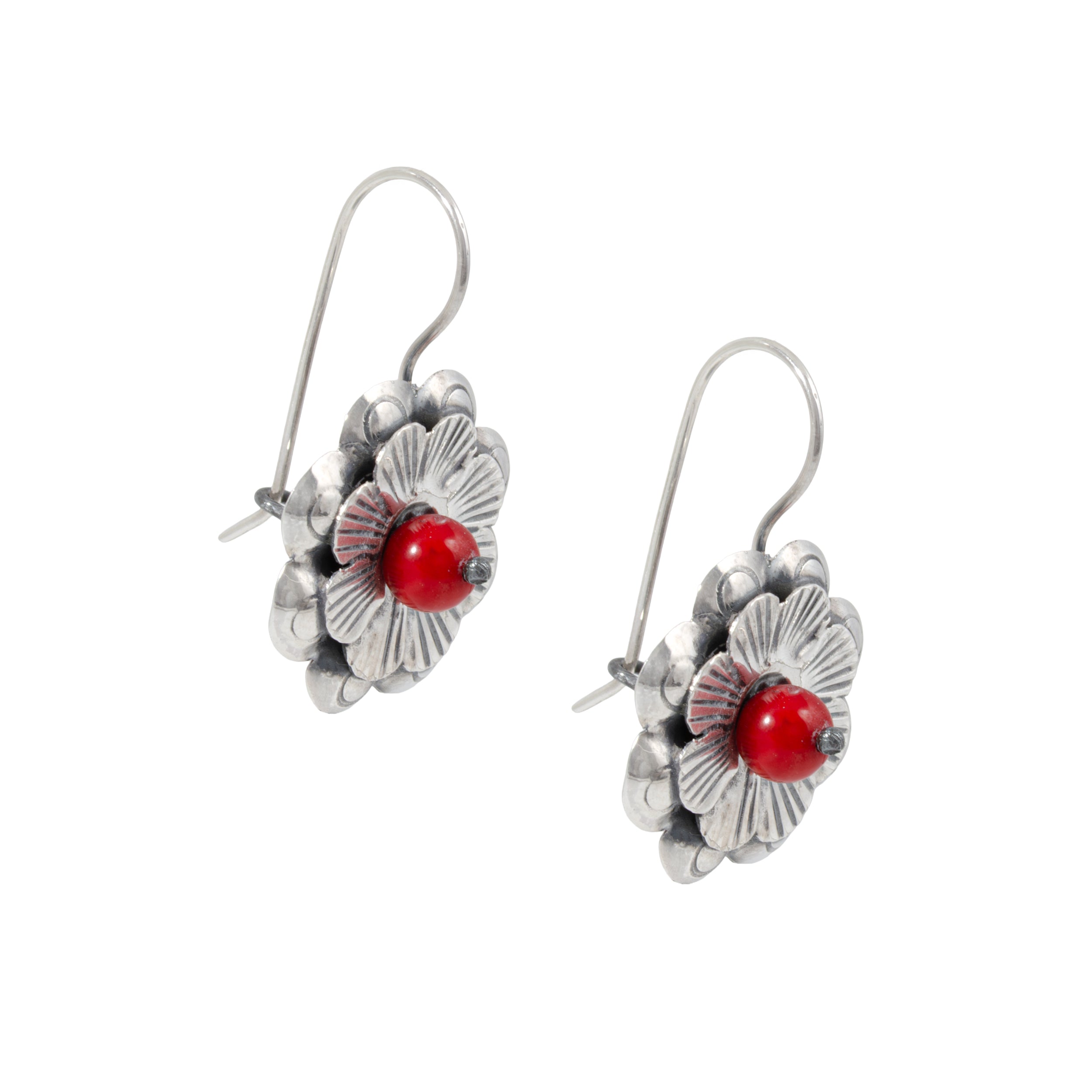 Sterling Silver Flor Mazahua Earrings