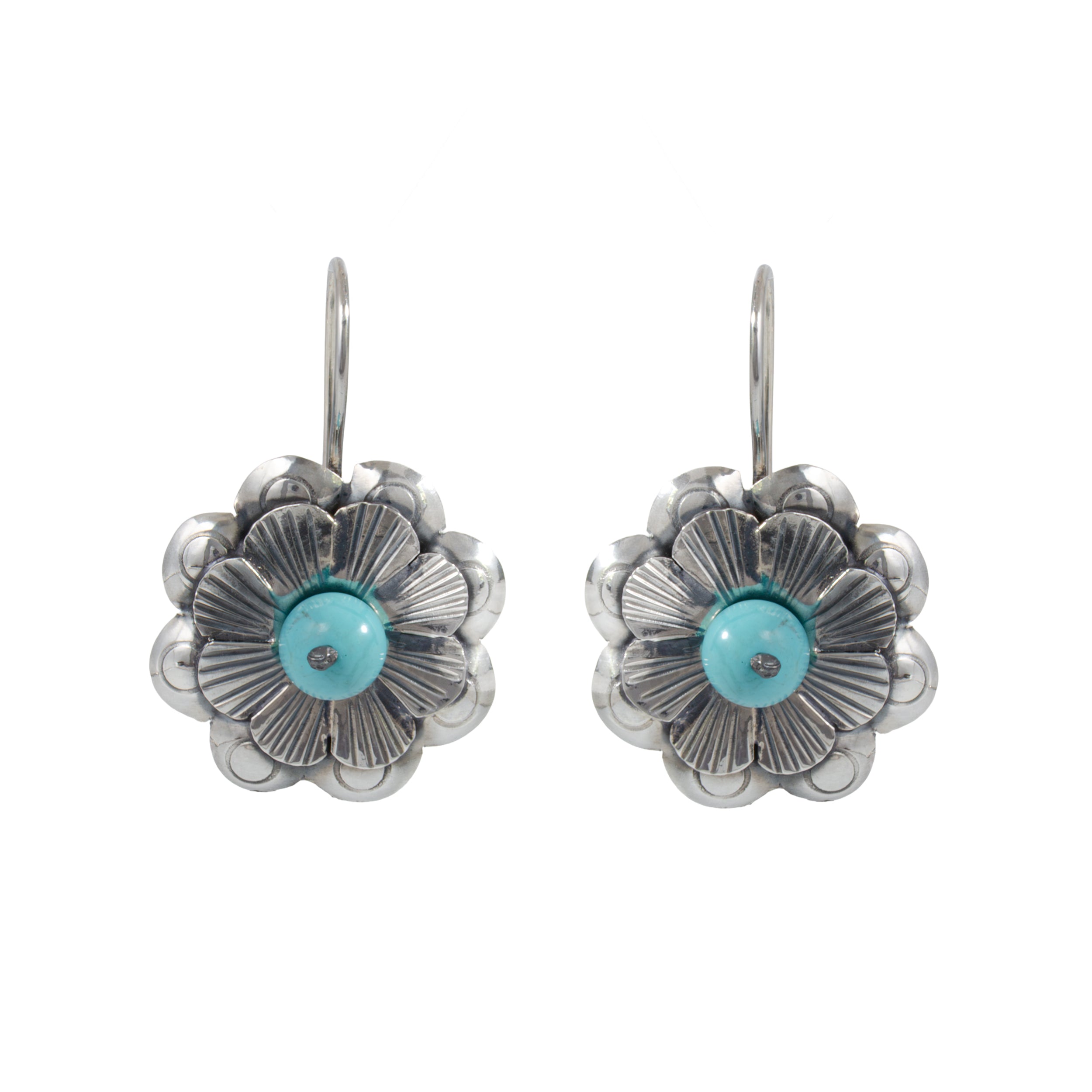 Sterling Silver Flor Mazahua Earrings