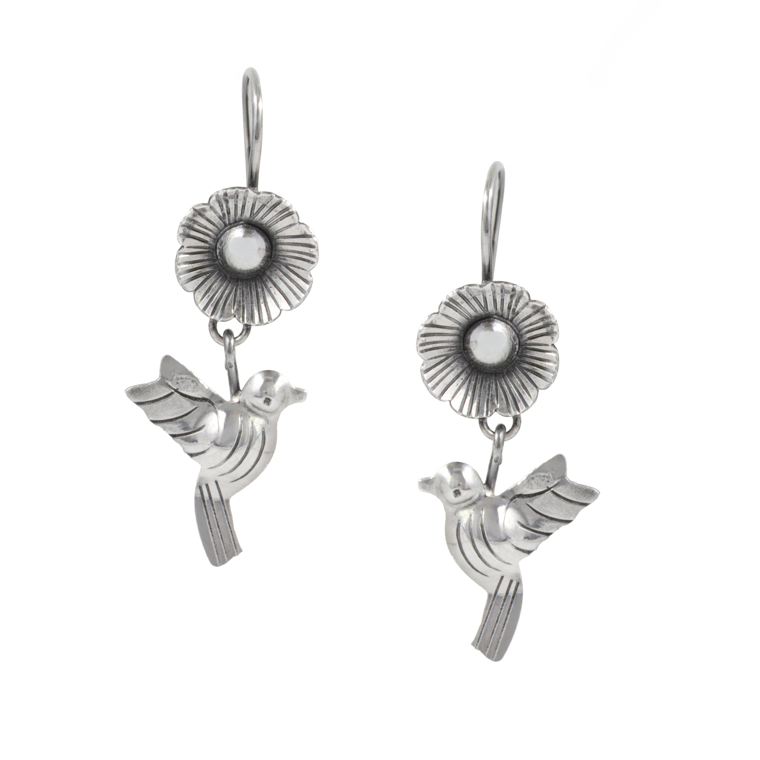 Sterling Silver Xochitl Love Mazahua Earrings