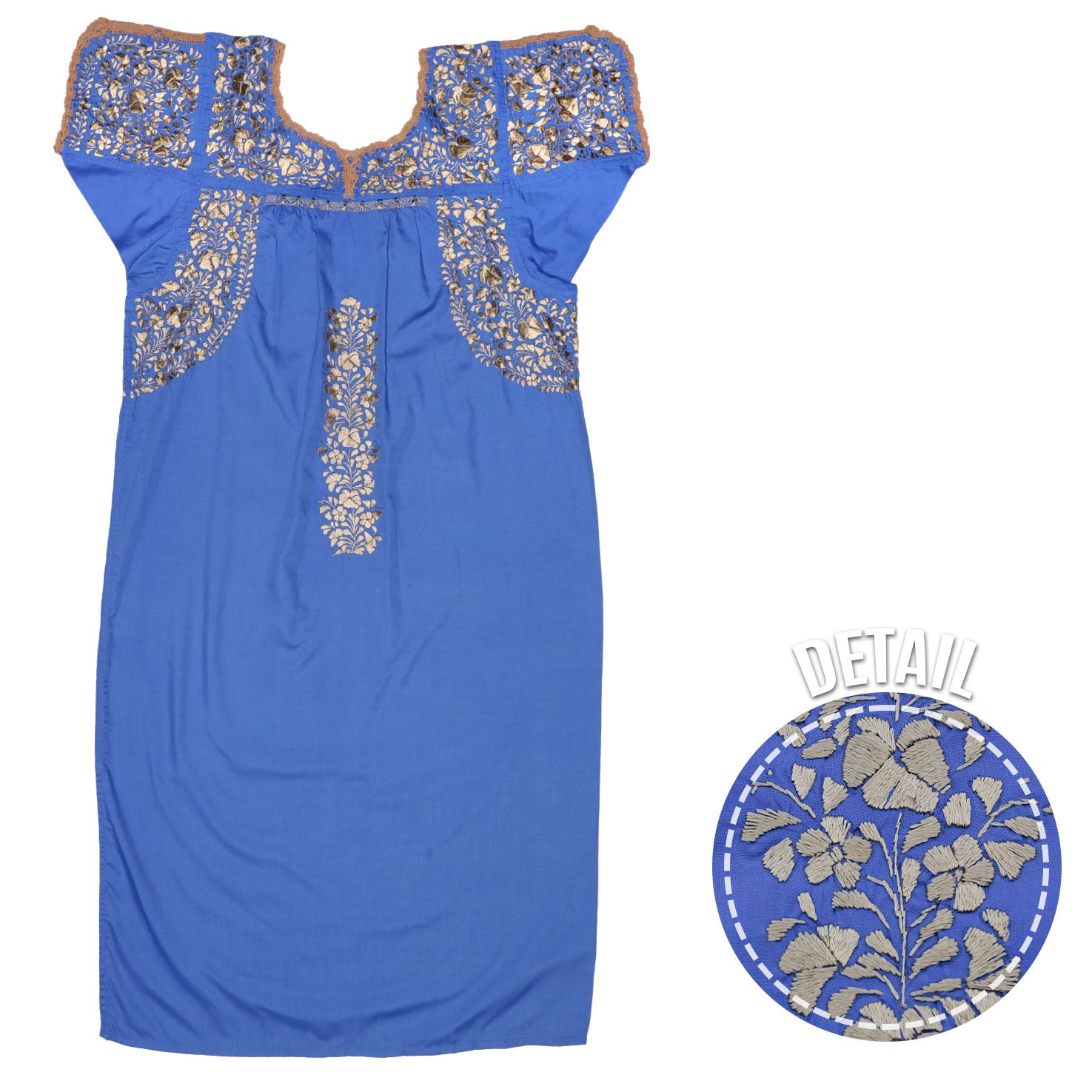 Sophia Embroidered Midi Dress