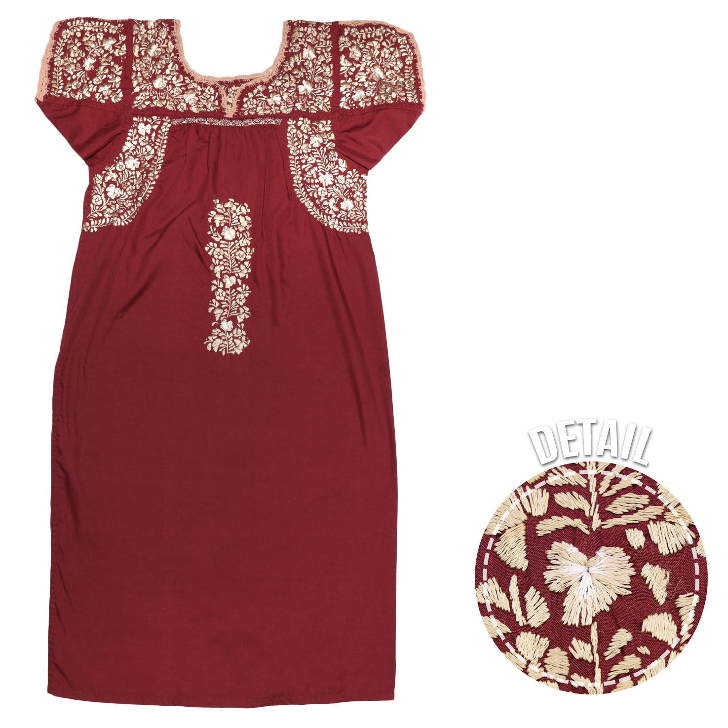 Sophia Embroidered Midi Dress