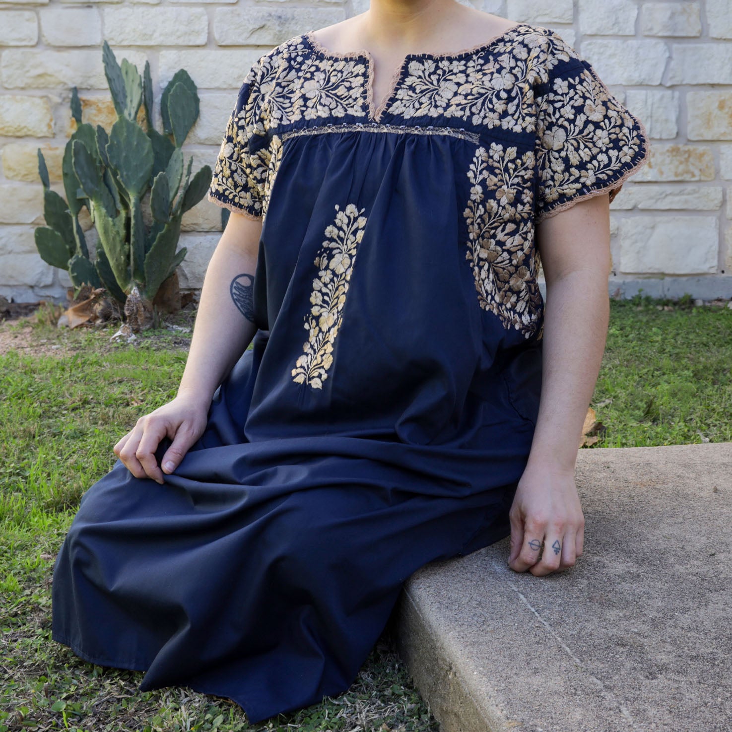 Sophia Embroidered Midi Dress