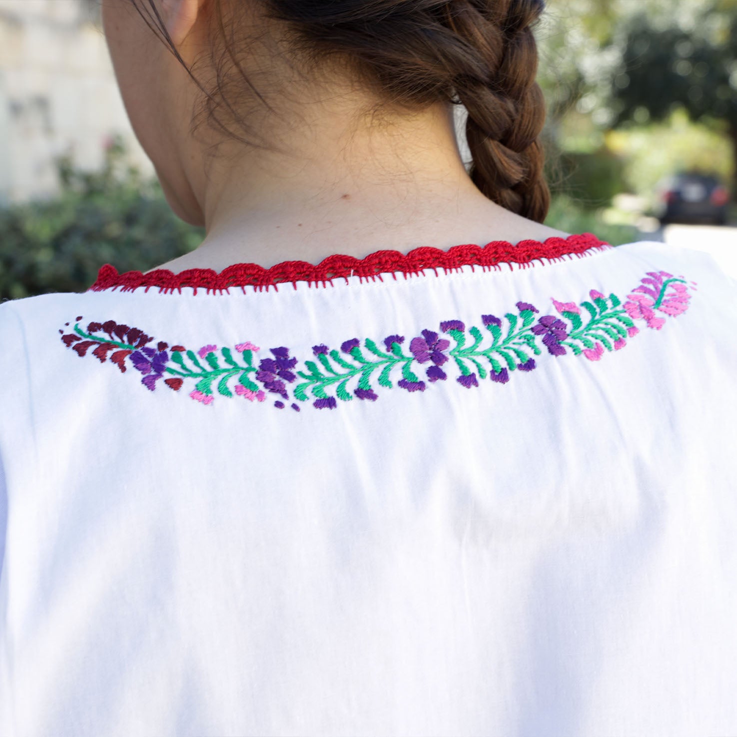 Andrea Hand-Embroidered Huipil Blouse