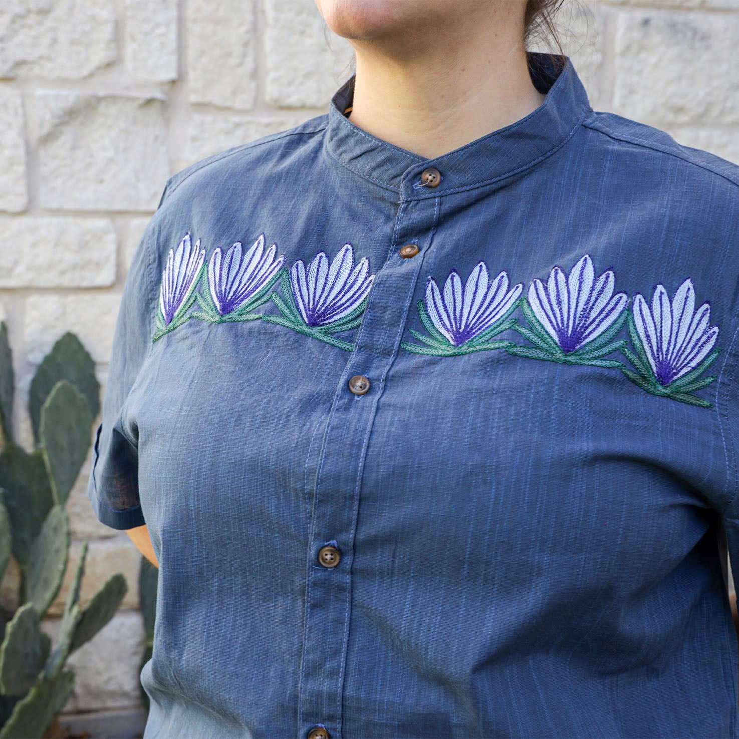 Short Sleeve Cadenilla Button Shirt