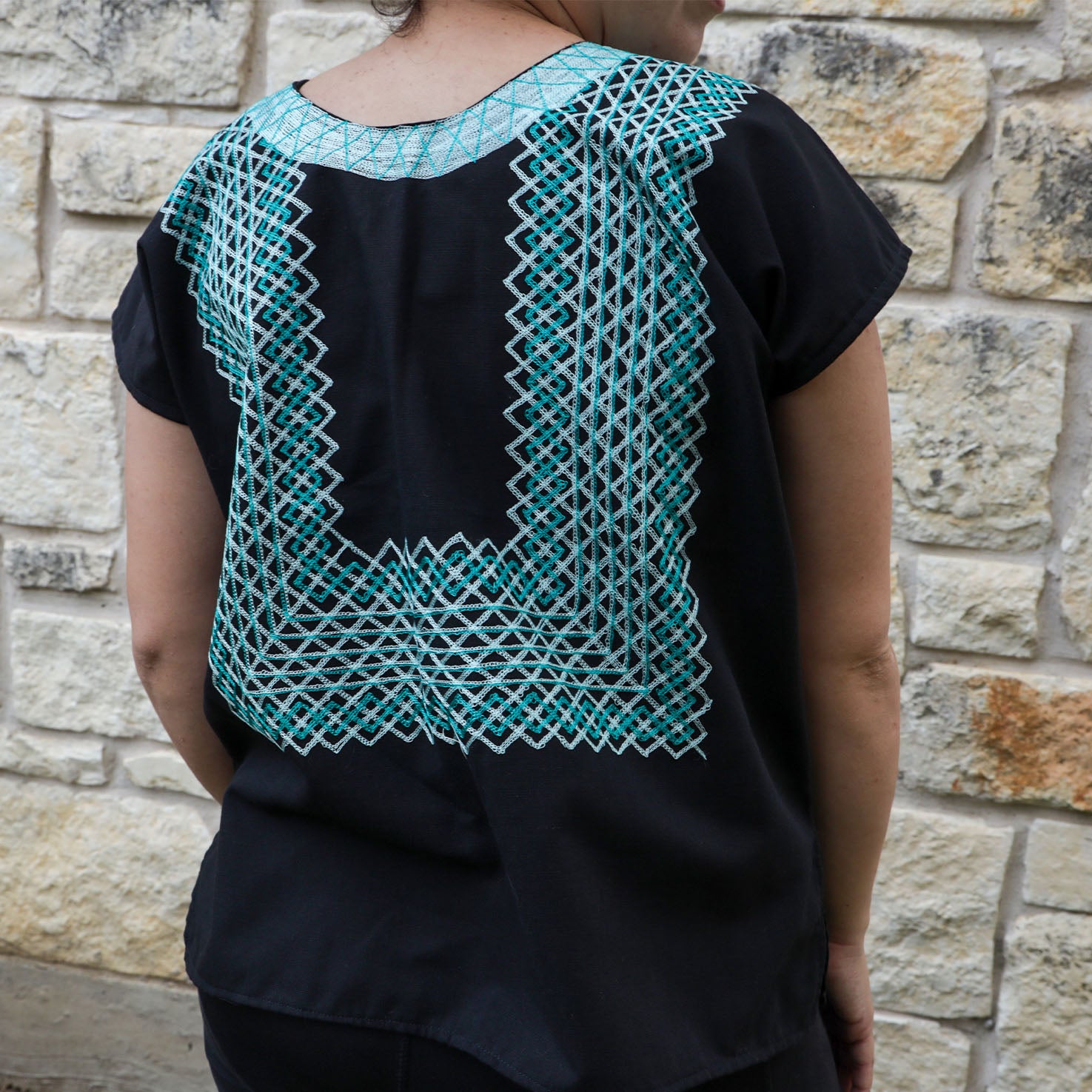 Geometría Cadenilla Linen Huipil