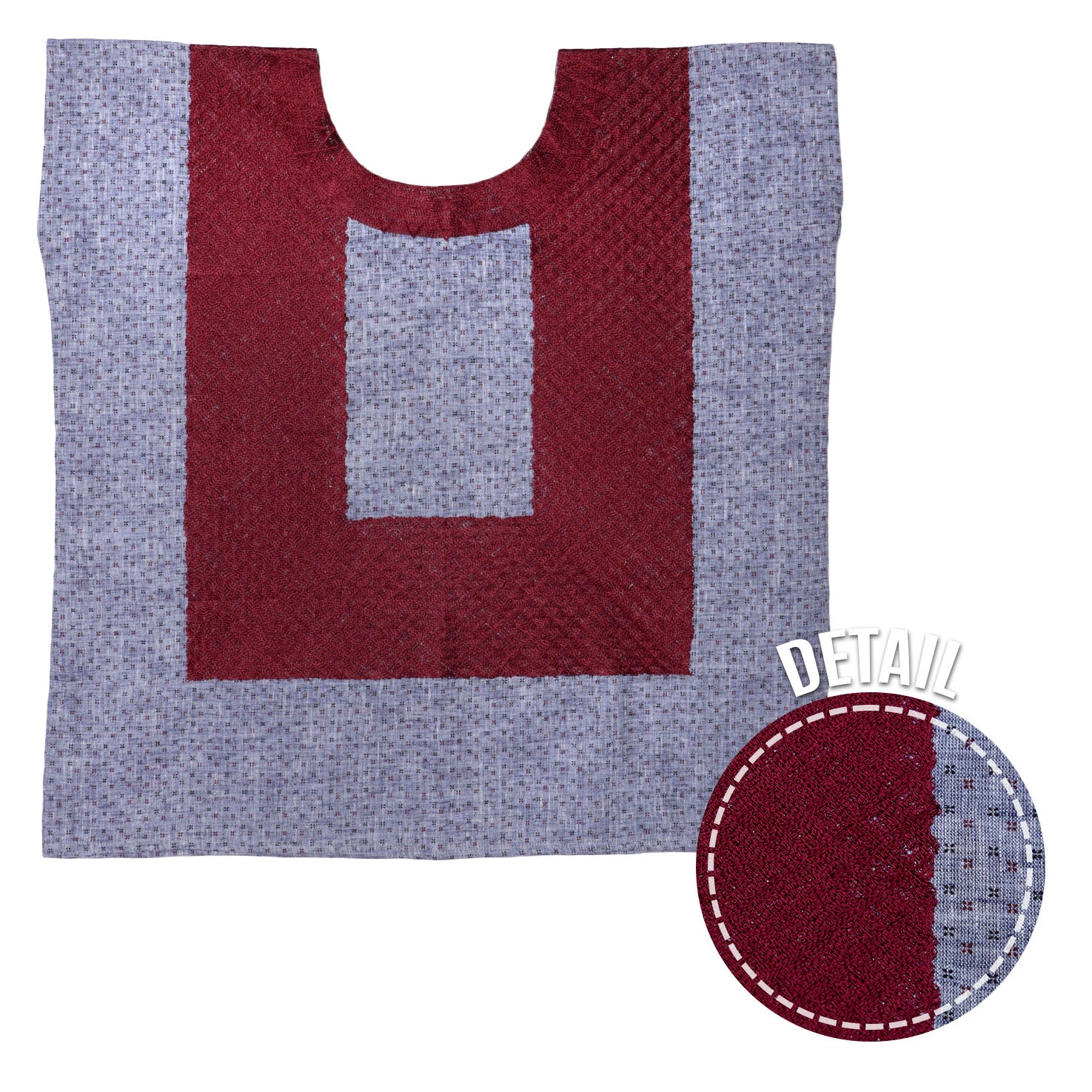 Golpe Square Cadenilla Huipil Long Blouse