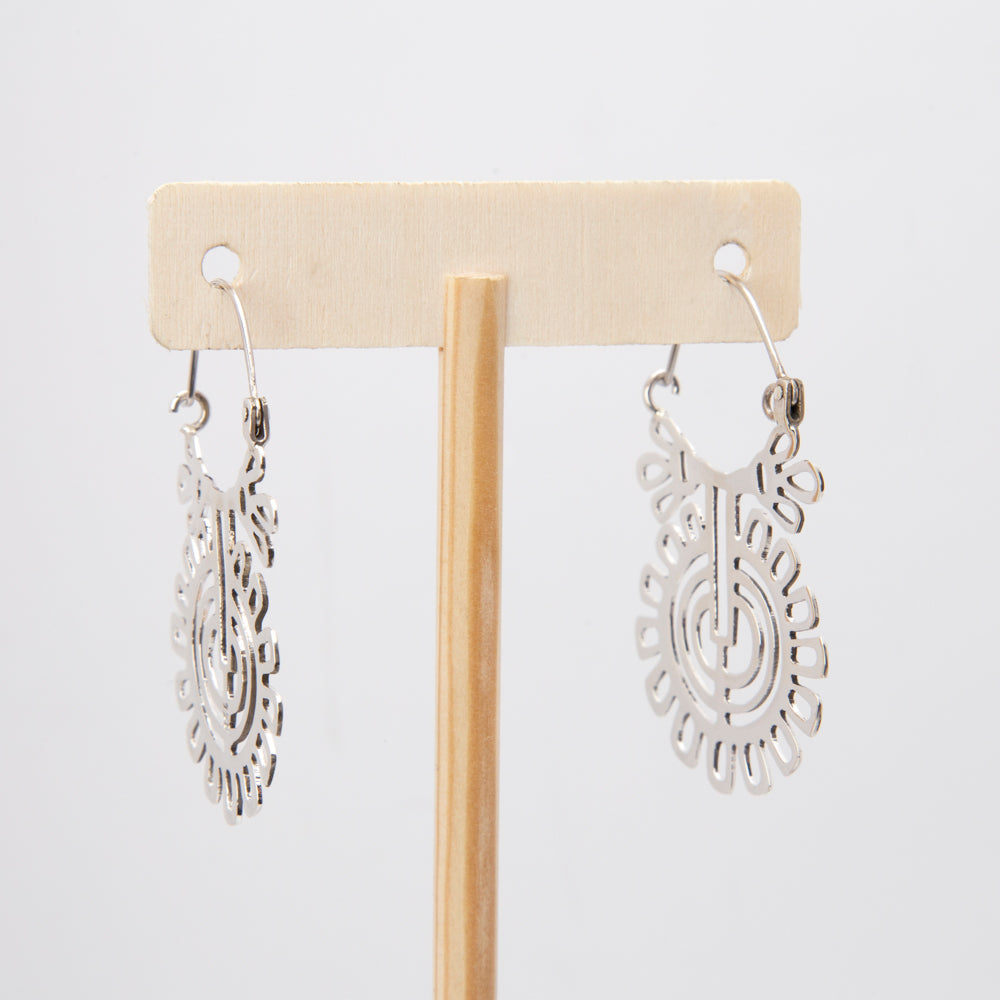 Sterling Silver Maya Sol Earrings