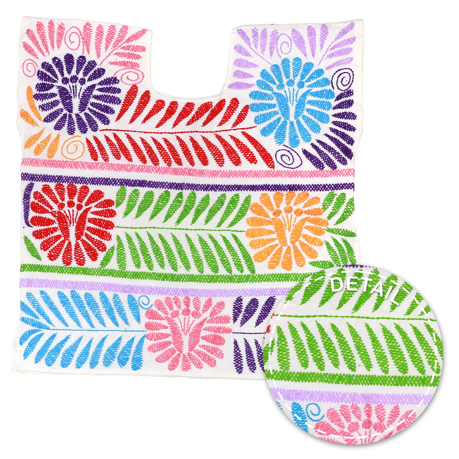 Stitched Palmita Hand-Embroidered Blouse