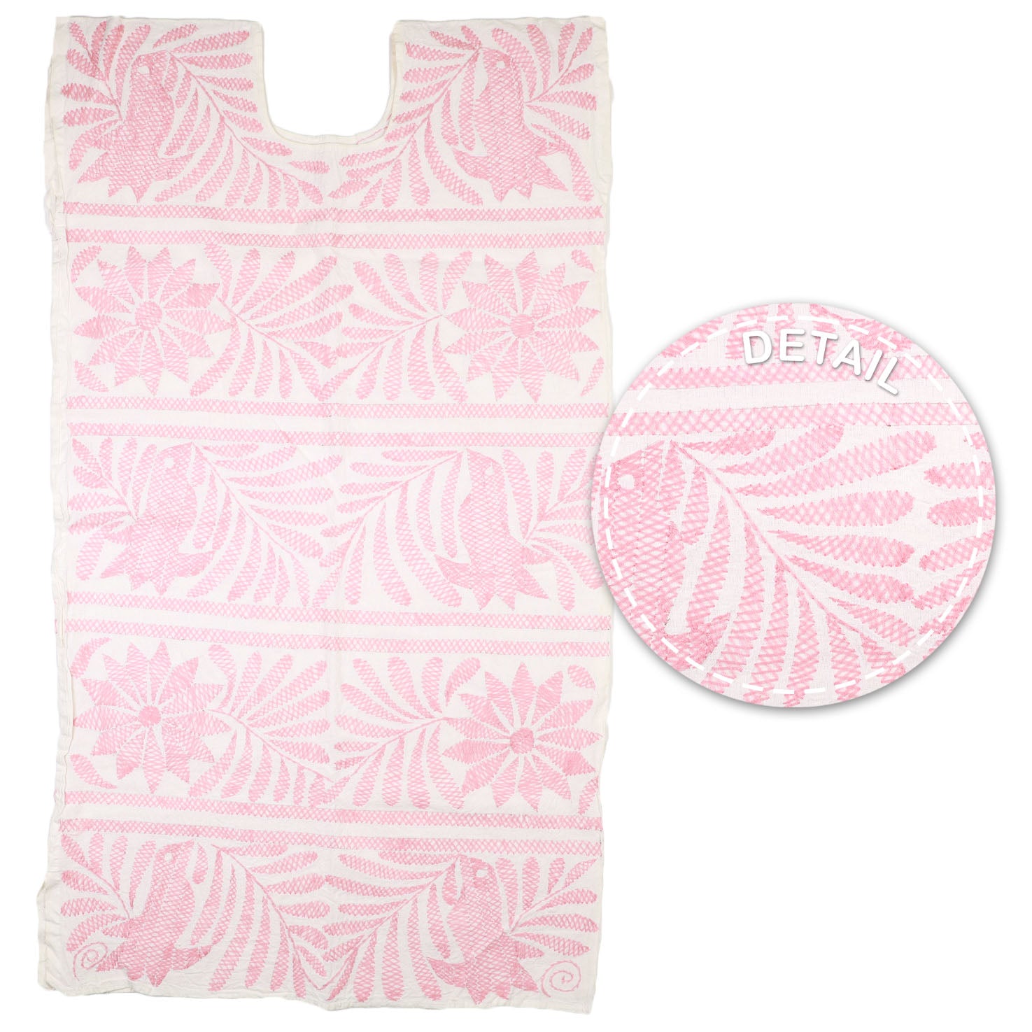 Stitched Palmita Hand-Embroidered Huipil Dress