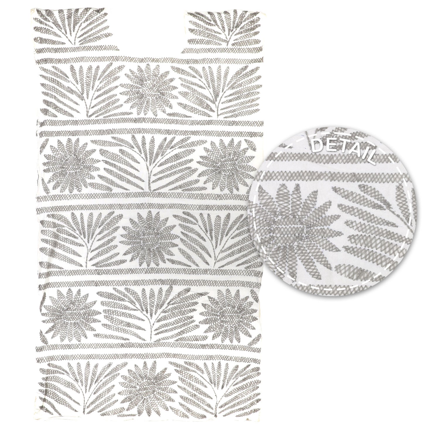 Stitched Palmita Hand-Embroidered Huipil Dress