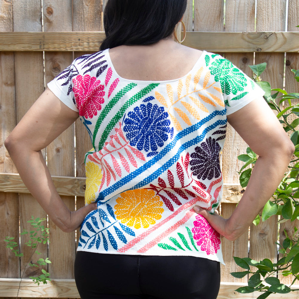 Stitched Palmita Hand-Embroidered Blouse