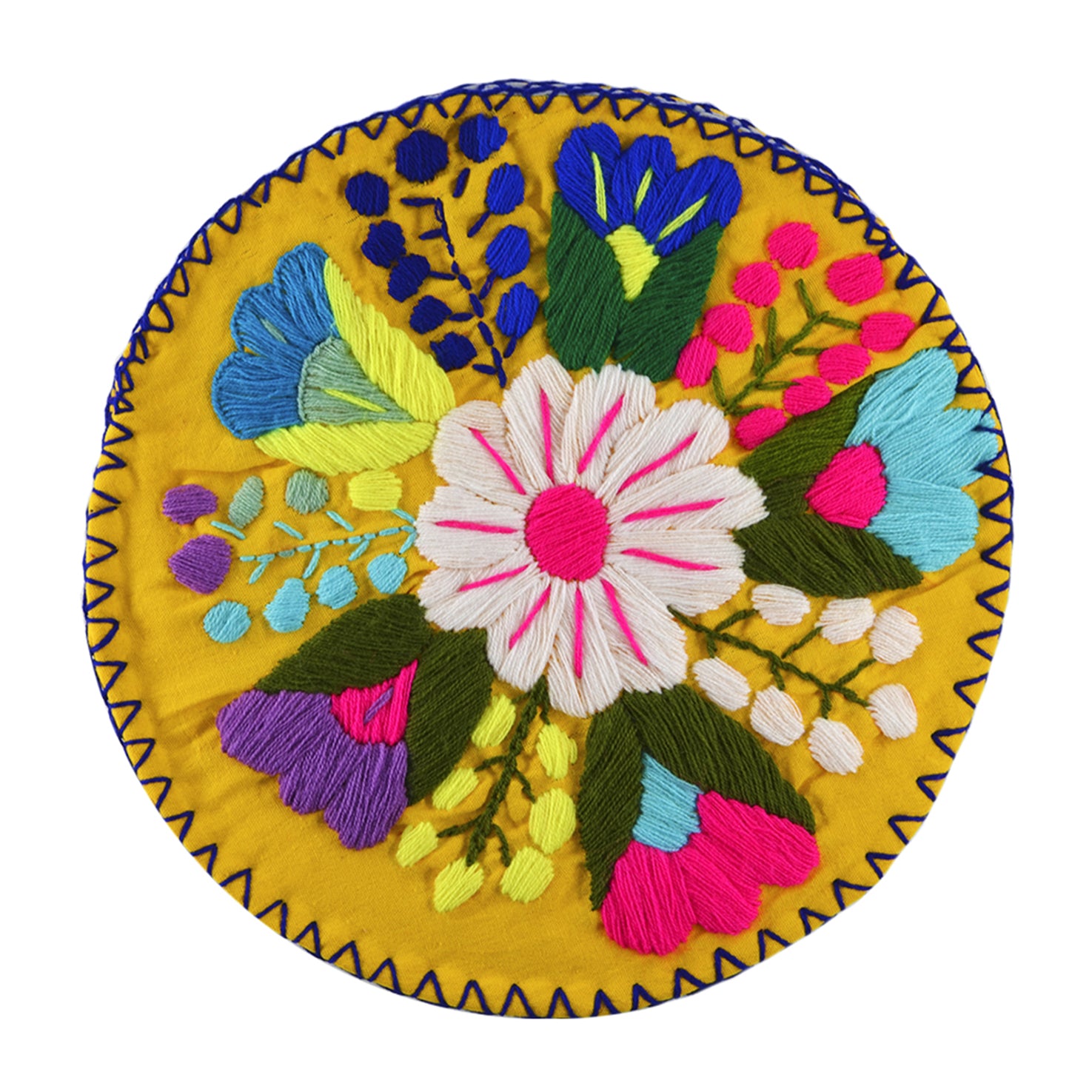 Hand Embroidered Floral Tortilla Warmer