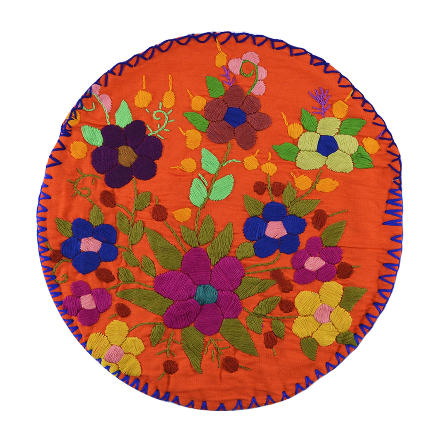 Hand Embroidered Floral Tortilla Warmer