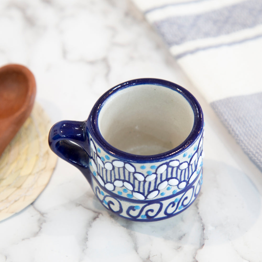 Coyoacán Hand-Painted Ceramic Espresso Mug