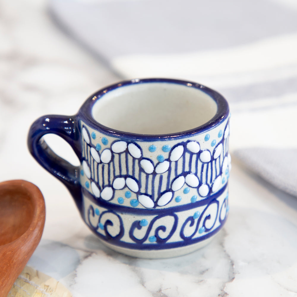 Coyoacán Hand-Painted Ceramic Espresso Mug