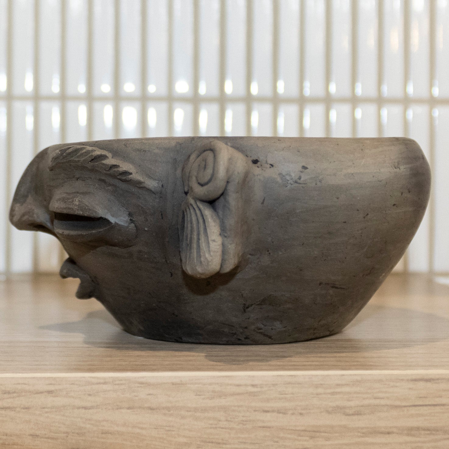 Atzompa Face Clay Bowl