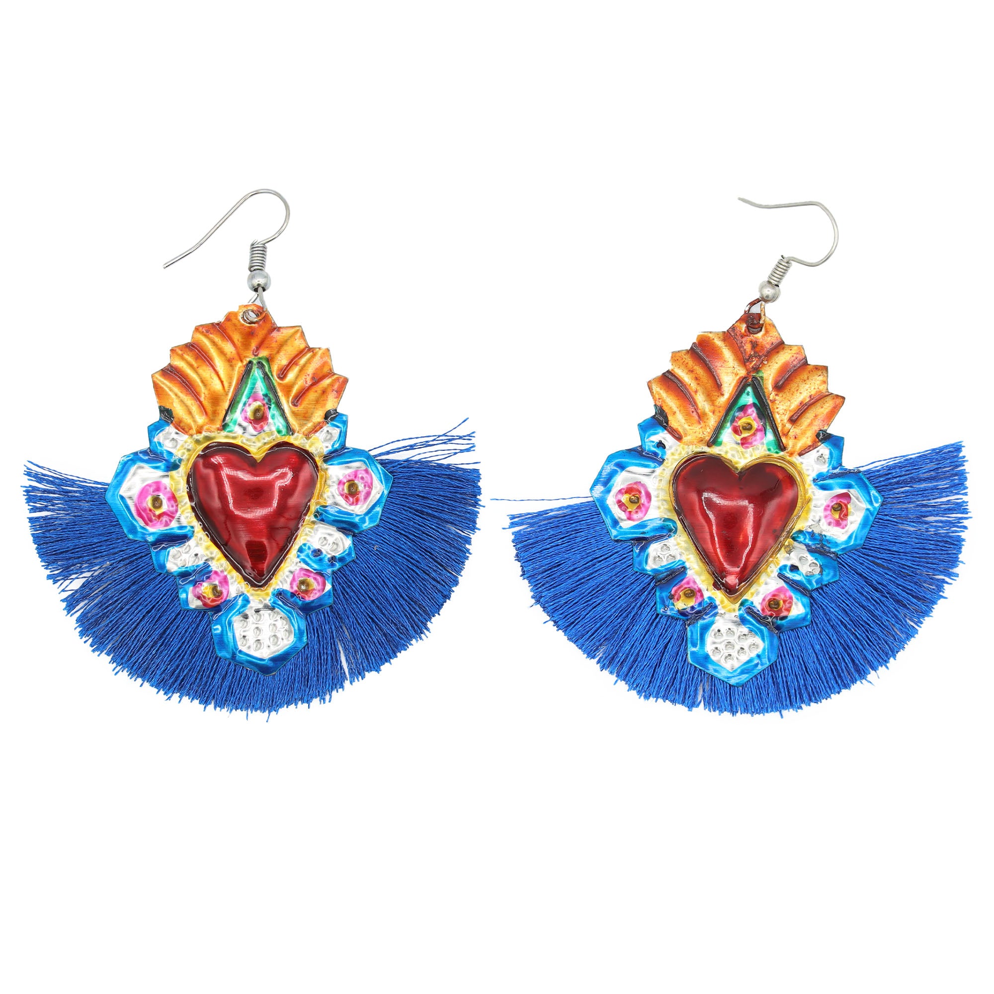 Mariposas Milagro with Tassel Mexican Statement Earrings