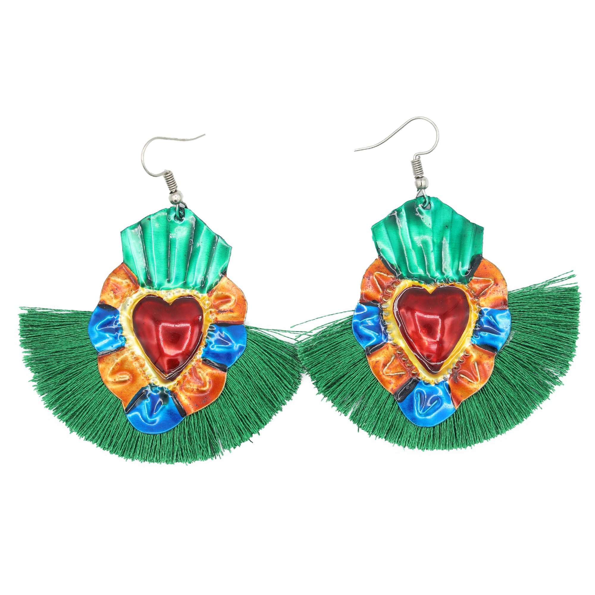 Mariposas Milagro with Tassel Mexican Statement Earrings