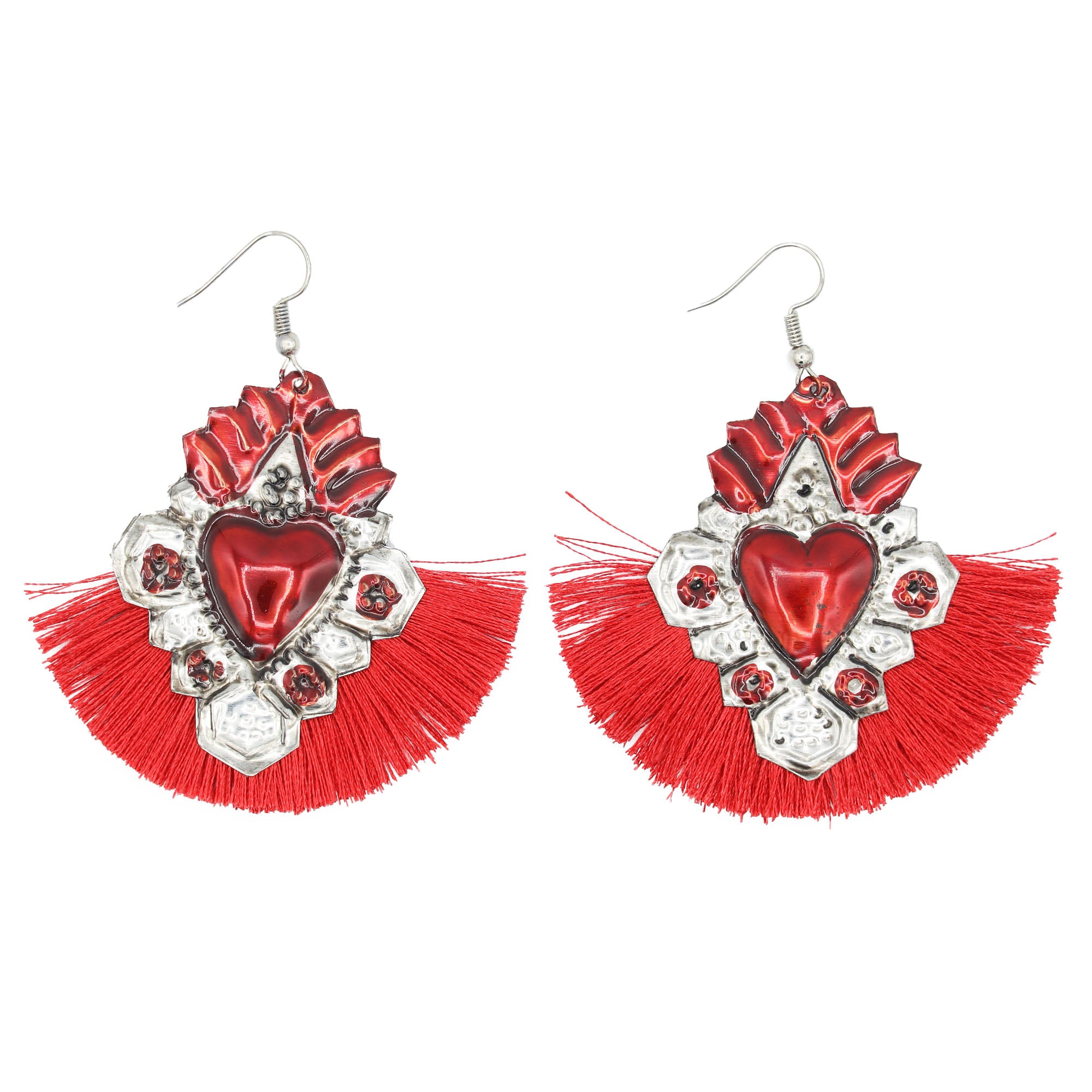 Mariposas Milagro with Tassel Mexican Statement Earrings