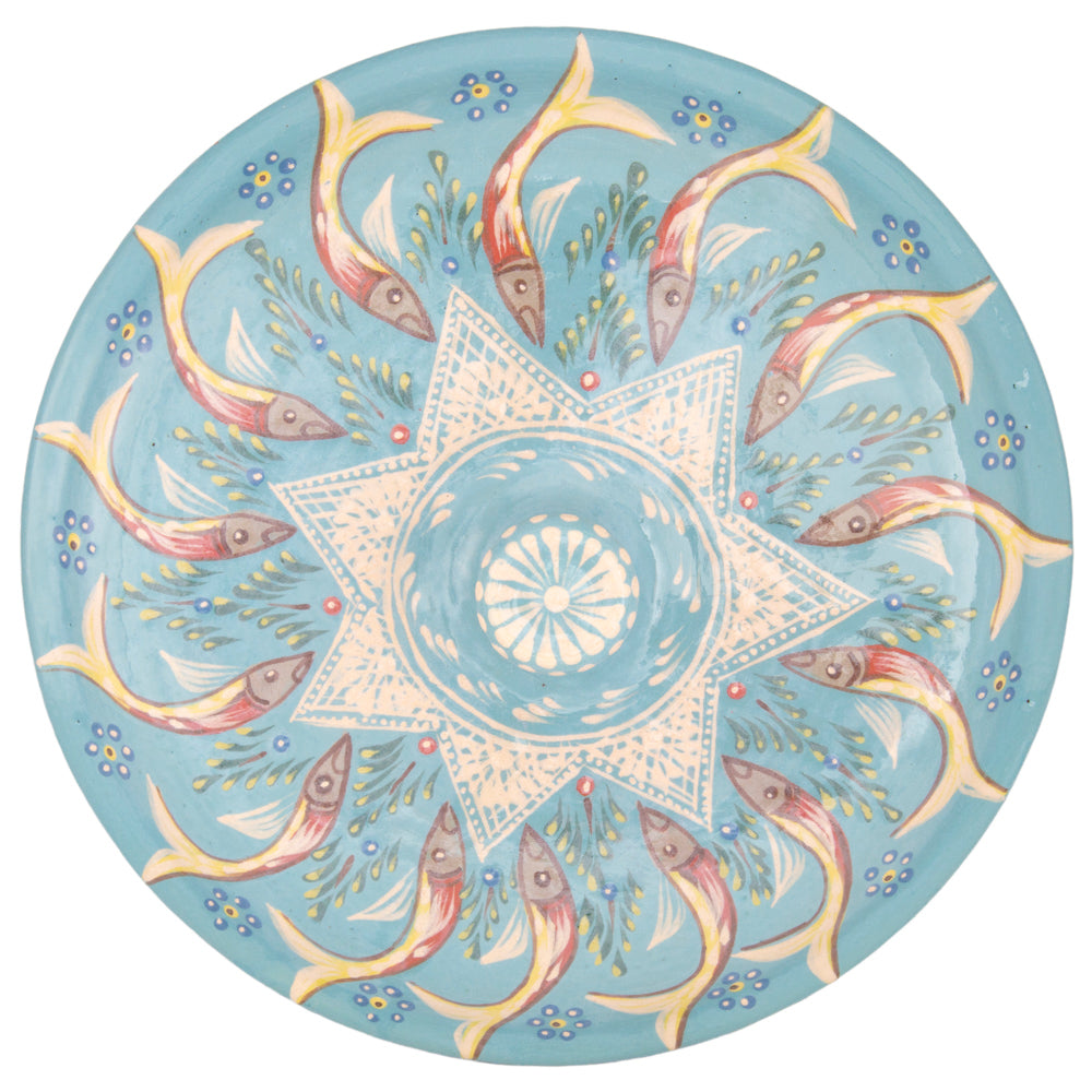 Peces de Capula Tortillero with Lid