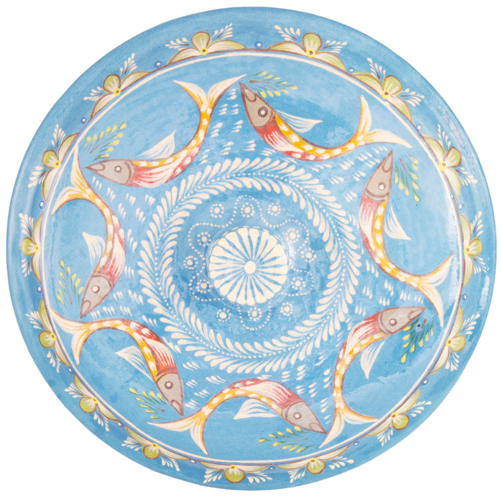 Peces de Capula Tortillero with Lid