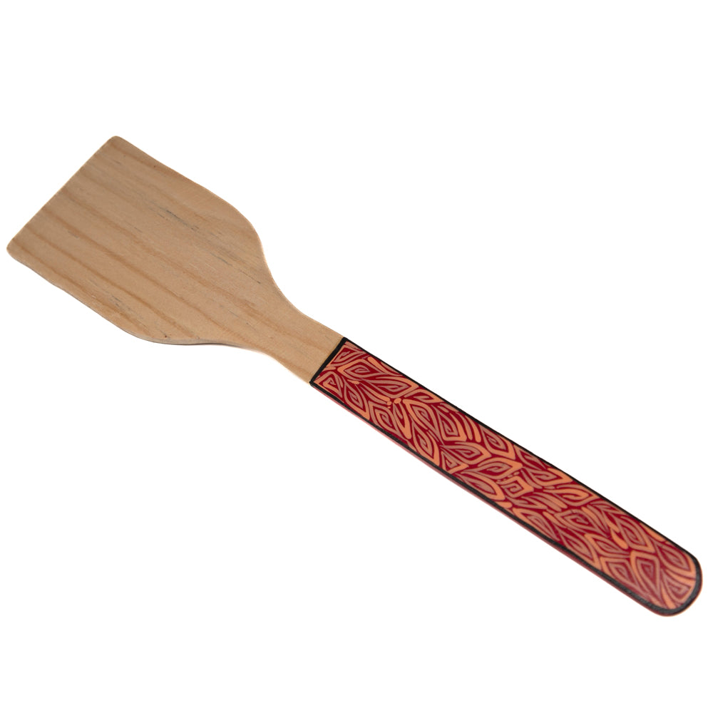 Colorful Hand-Painted Wooden Spatula