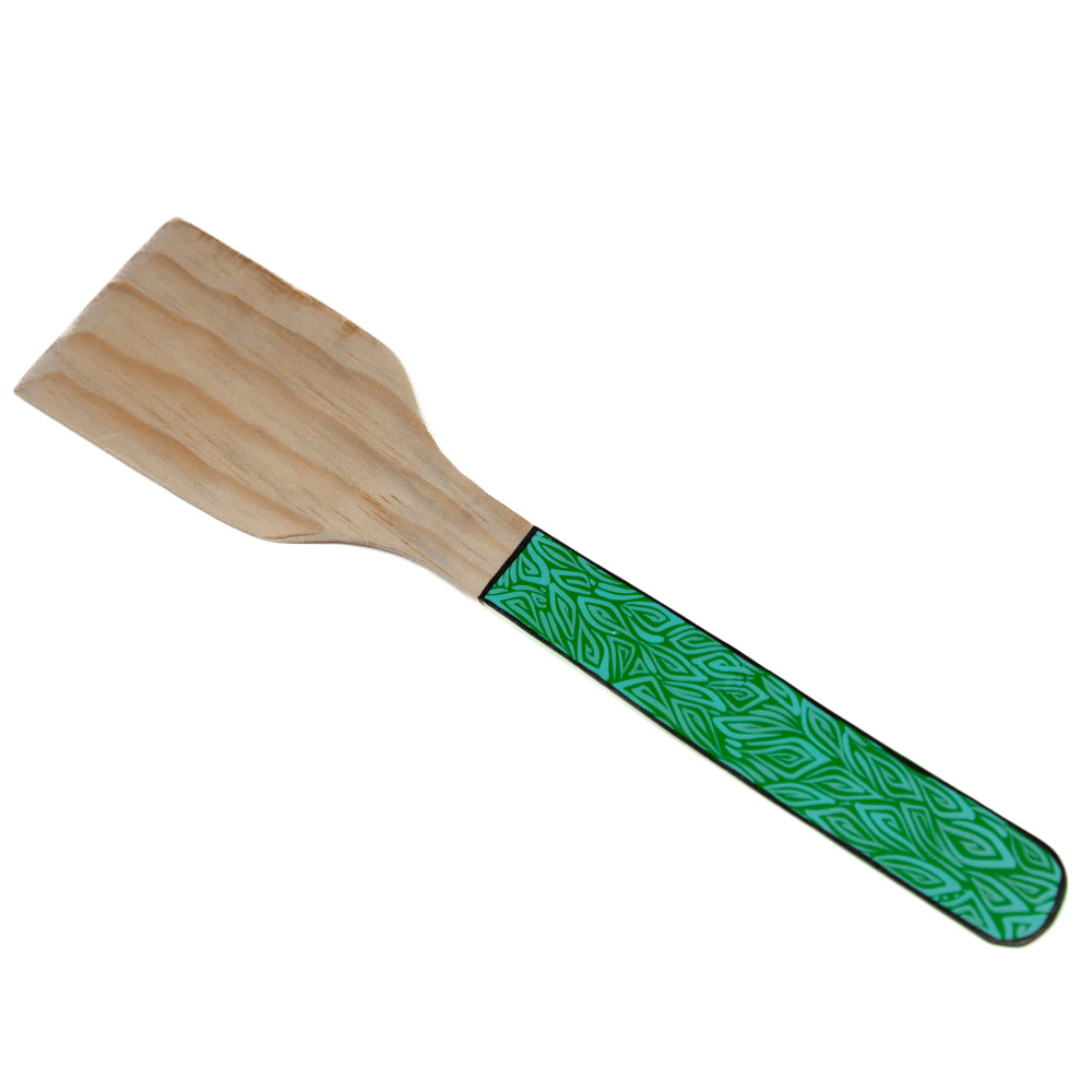 Colorful Hand-Painted Wooden Spatula