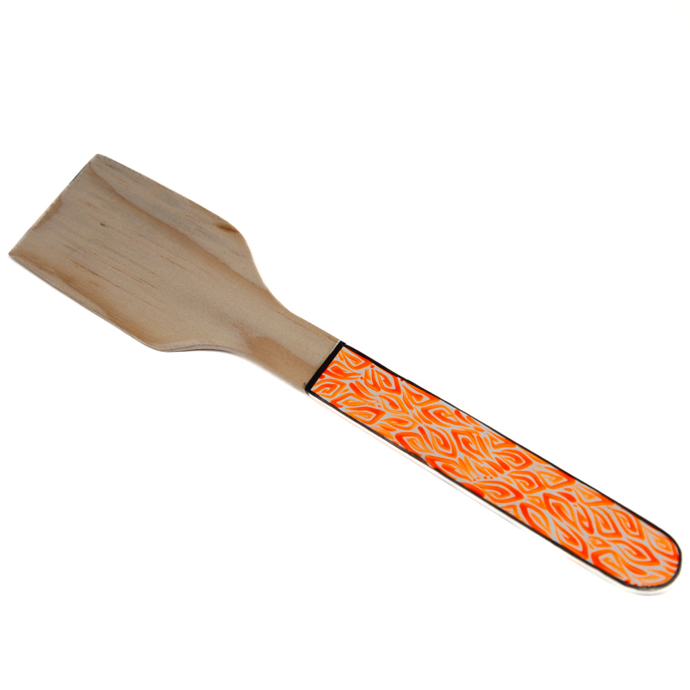 Colorful Hand-Painted Wooden Spatula