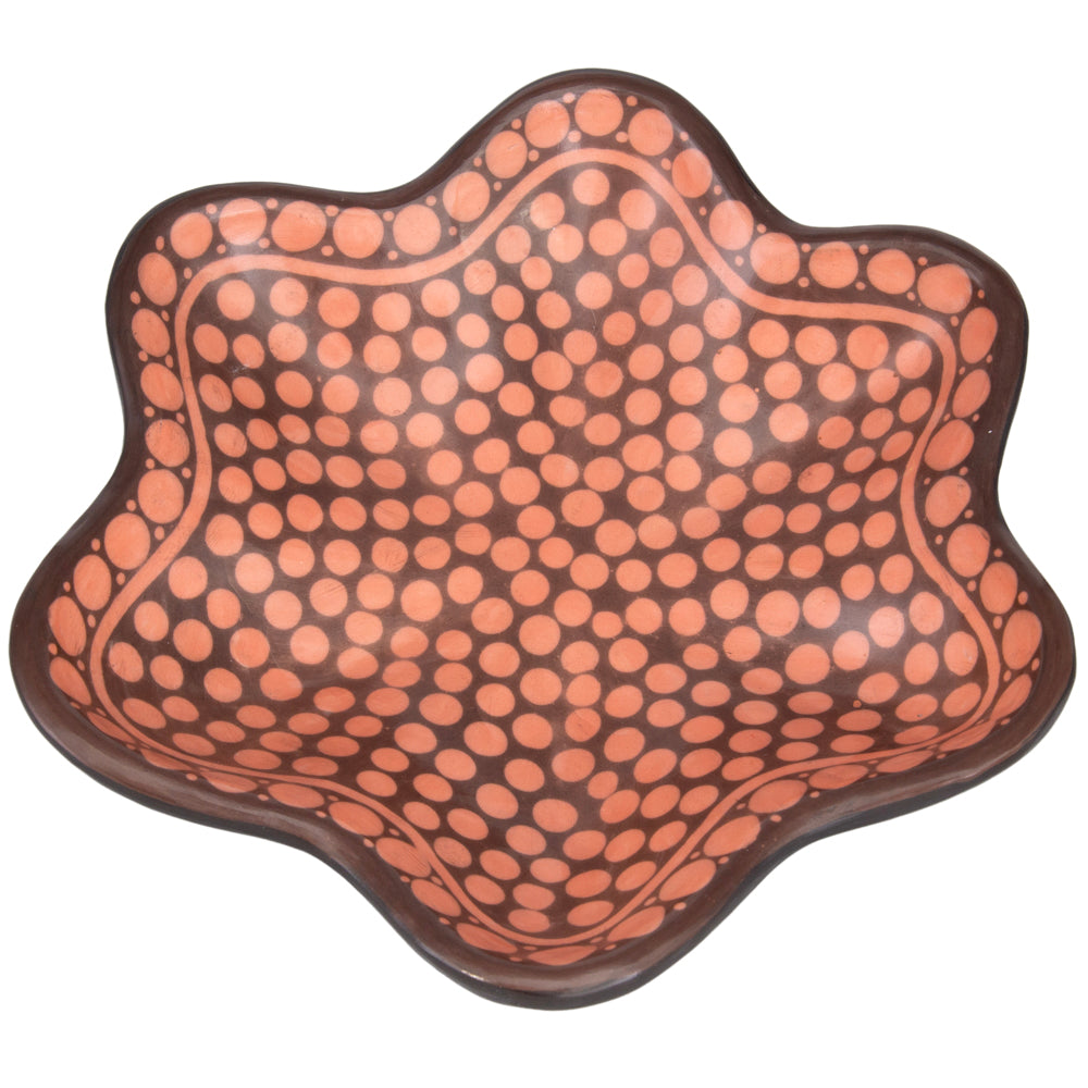 Zinapécuaro Dotted Estrella Ceramic Bowl