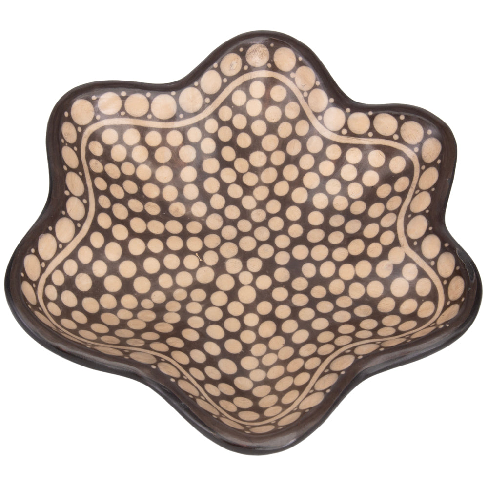 Zinapécuaro Dotted Estrella Ceramic Bowl