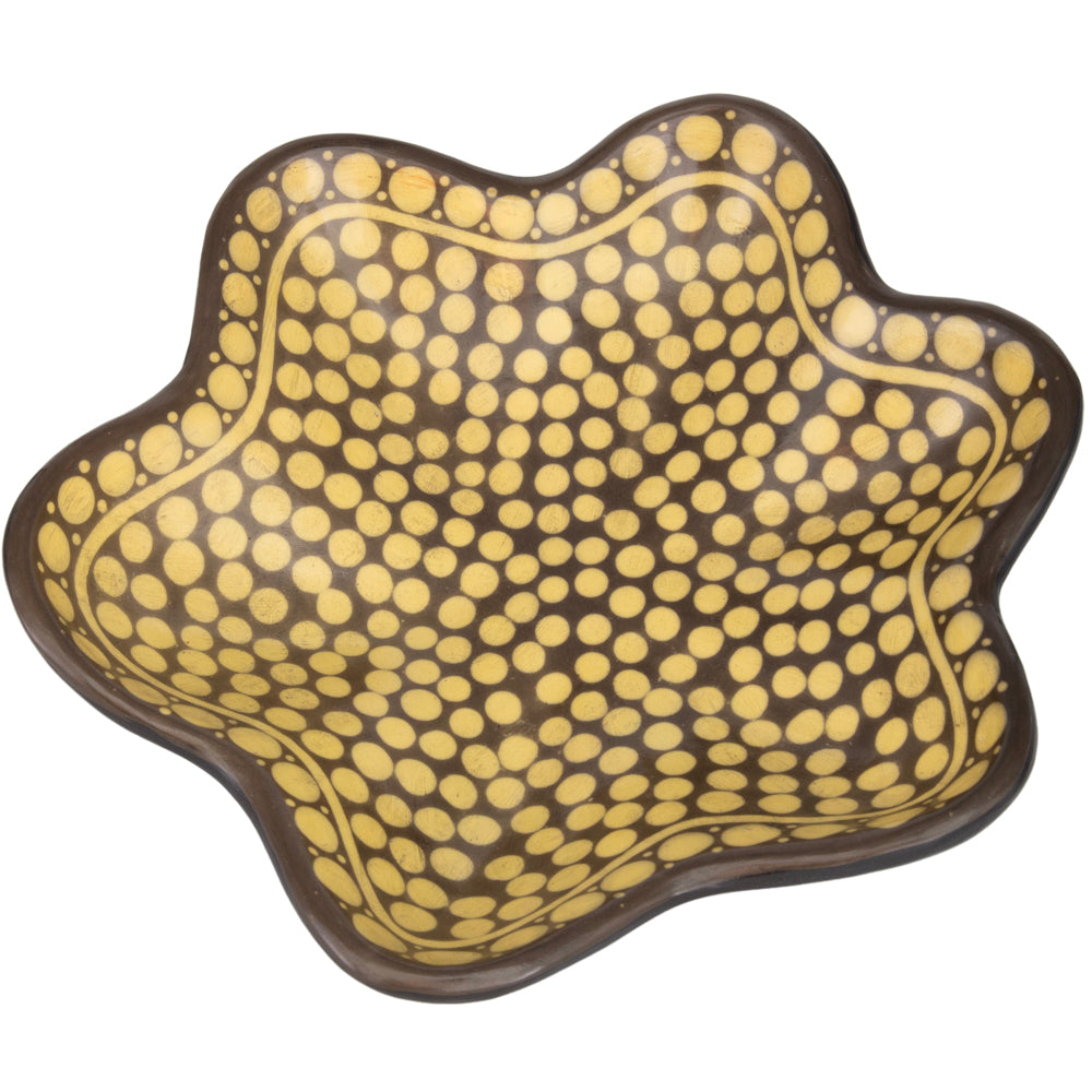 Zinapécuaro Dotted Estrella Ceramic Bowl