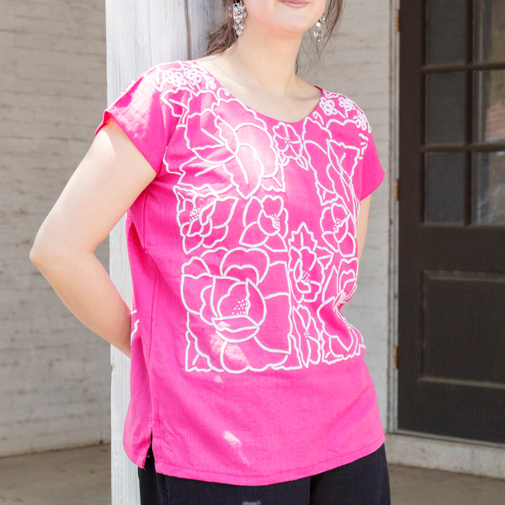 Flor de Hilo Cadenilla Huipil Blouse