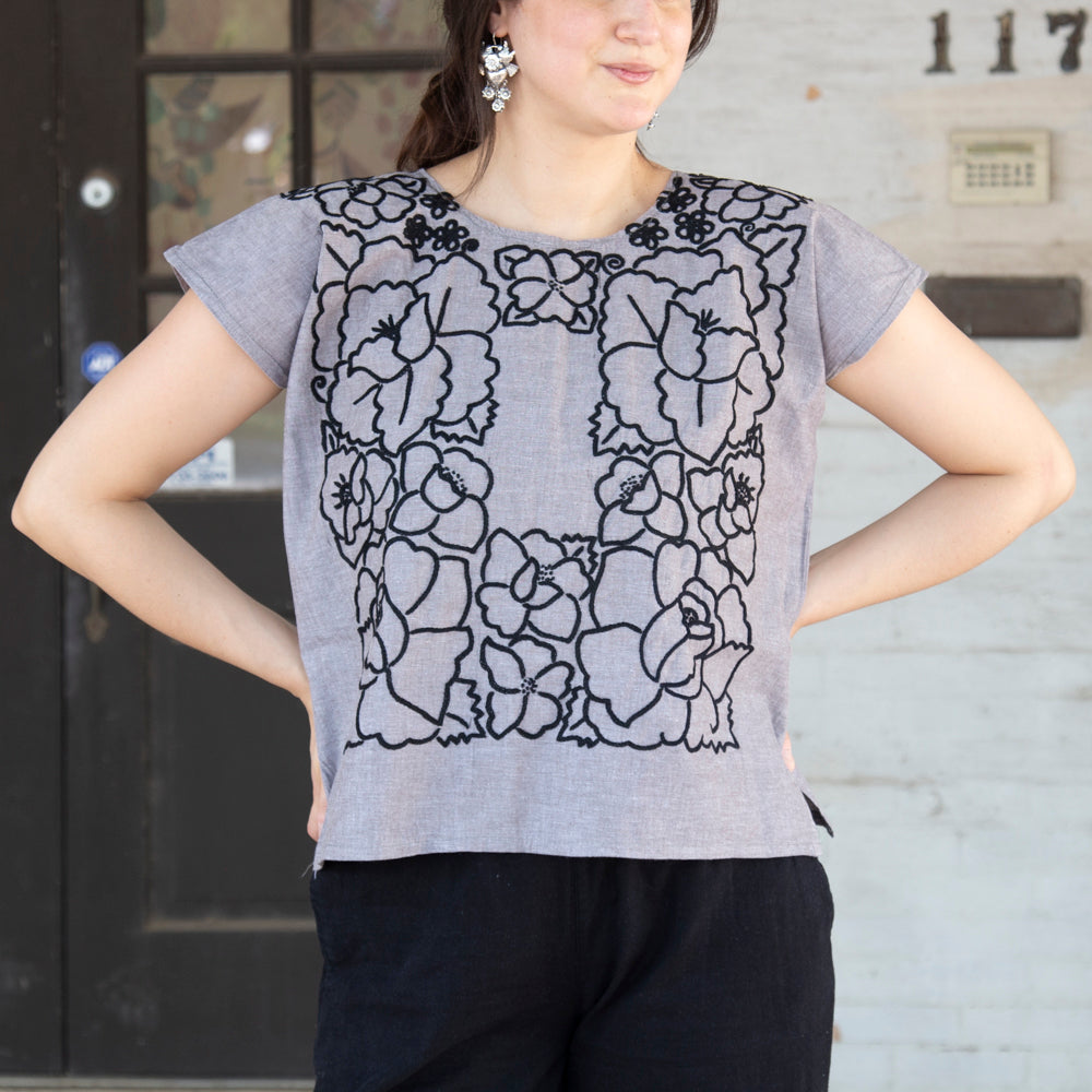 Flor de Hilo Cadenilla Huipil Blouse