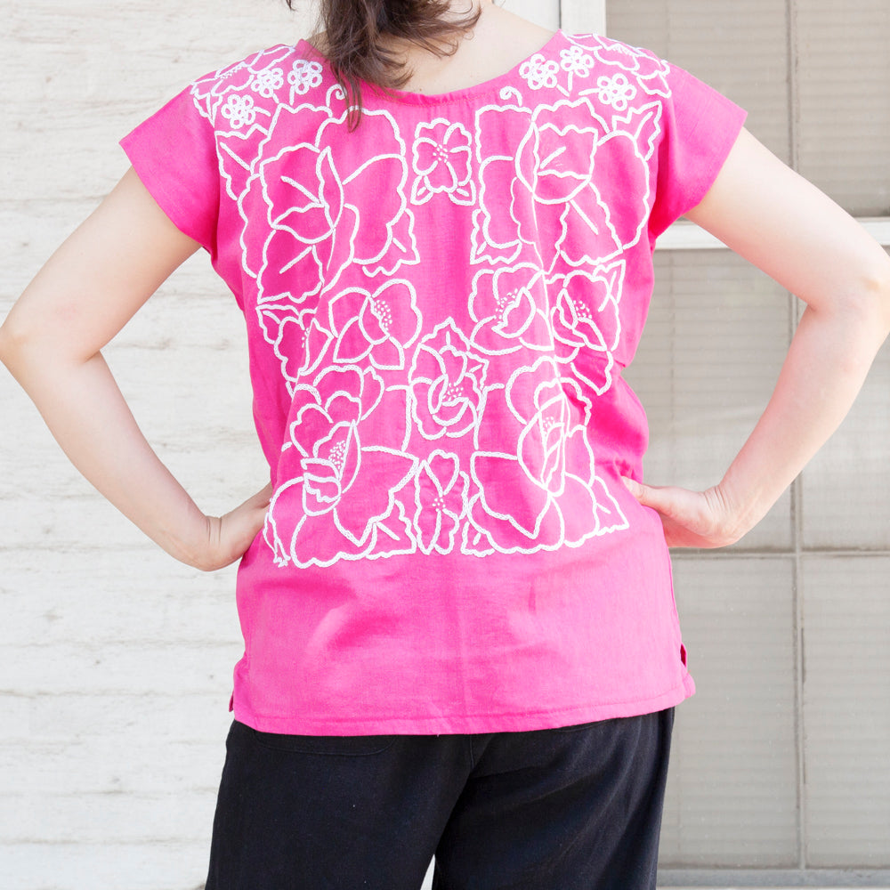 Flor de Hilo Cadenilla Huipil Blouse