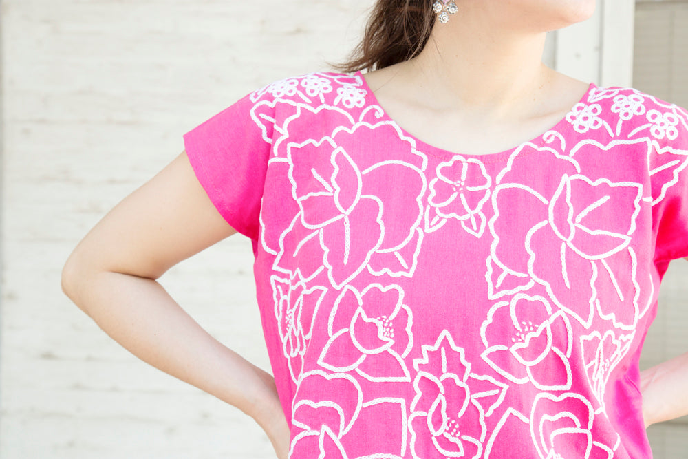 Flor de Hilo Cadenilla Huipil Blouse