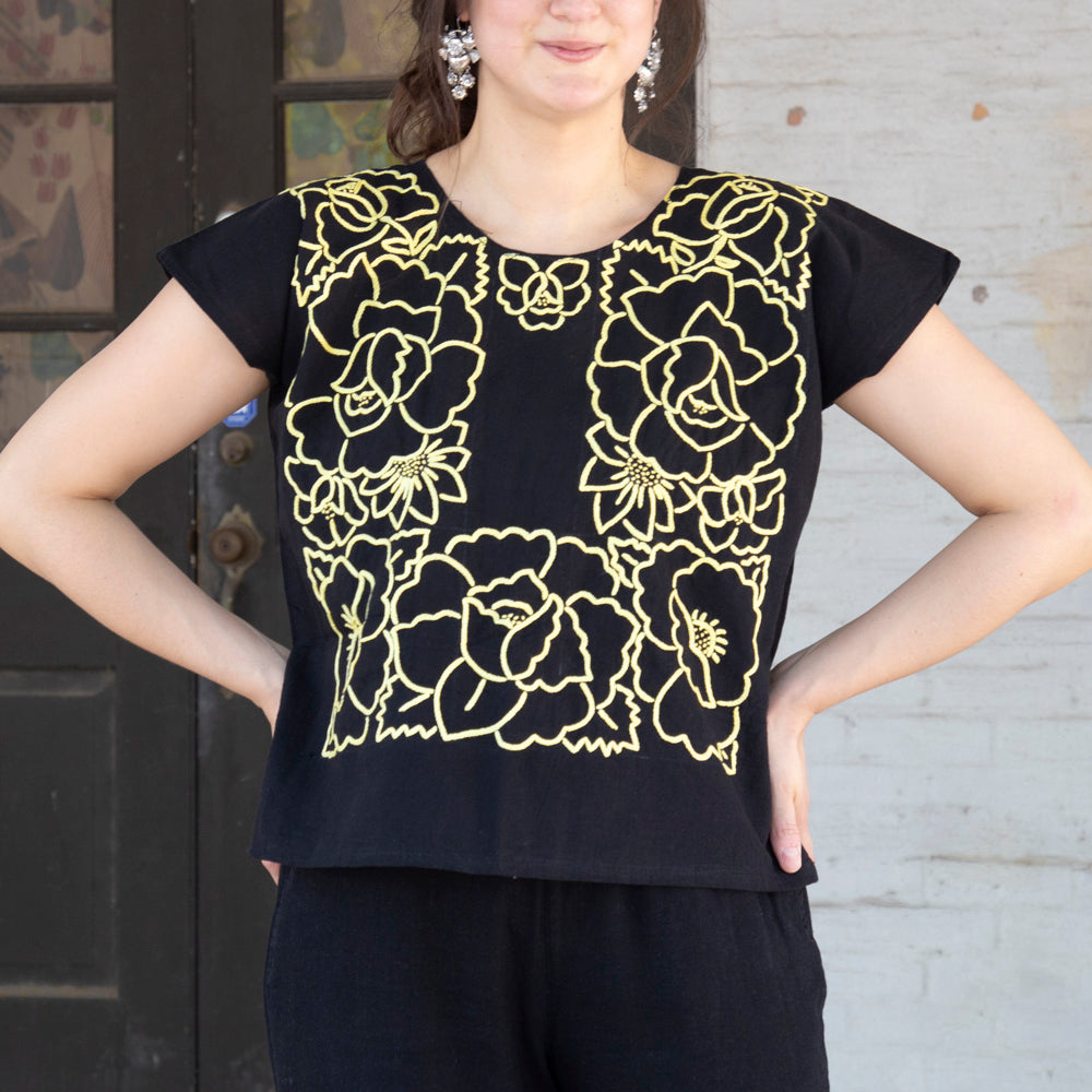 Flor de Hilo Cadenilla Huipil Blouse