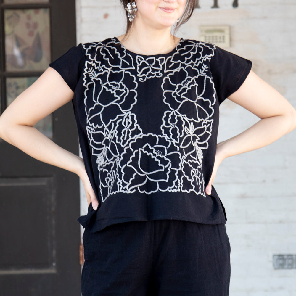 Flor de Hilo Cadenilla Huipil Blouse