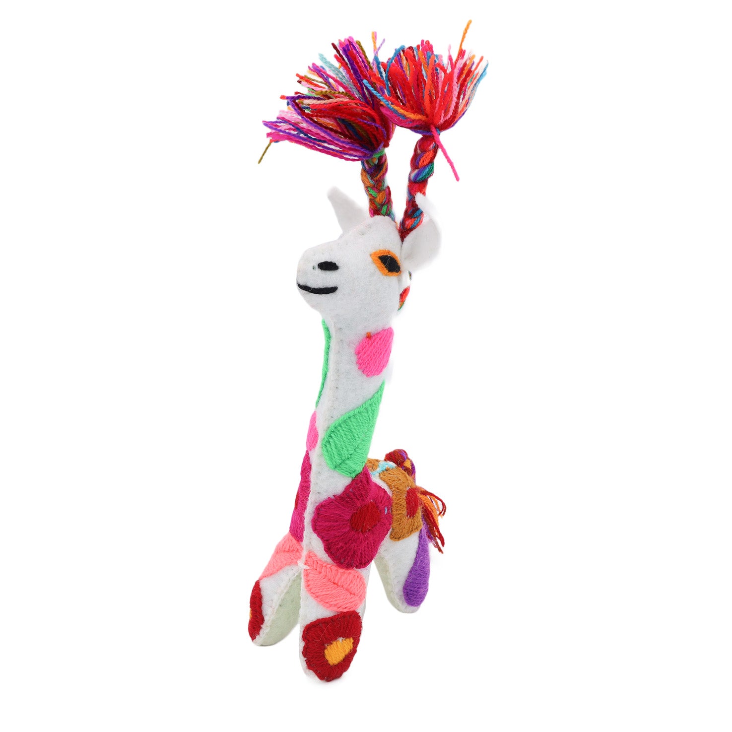 Giraffe Hand-Embroidered Stuffed Animal