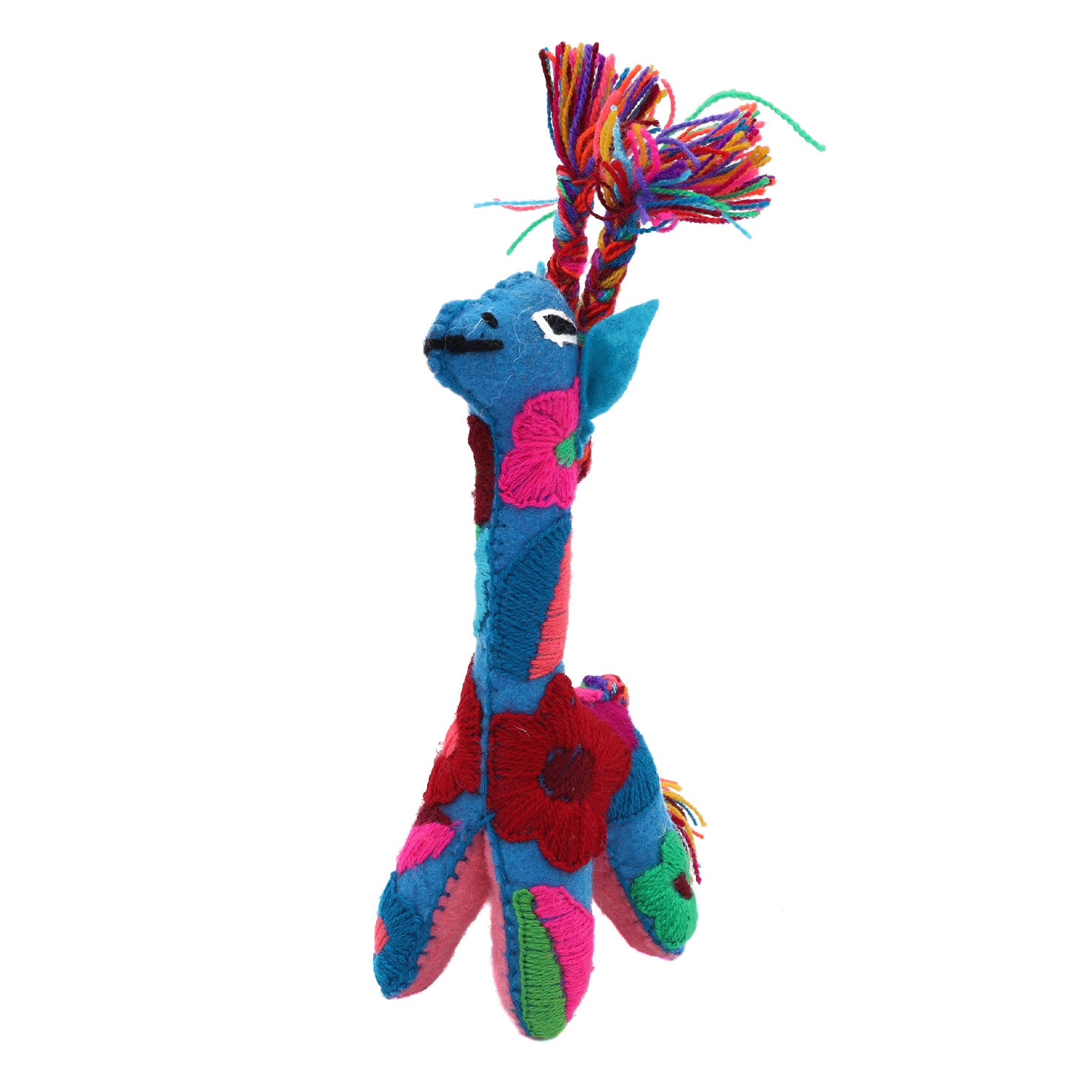 Giraffe Hand-Embroidered Stuffed Animal