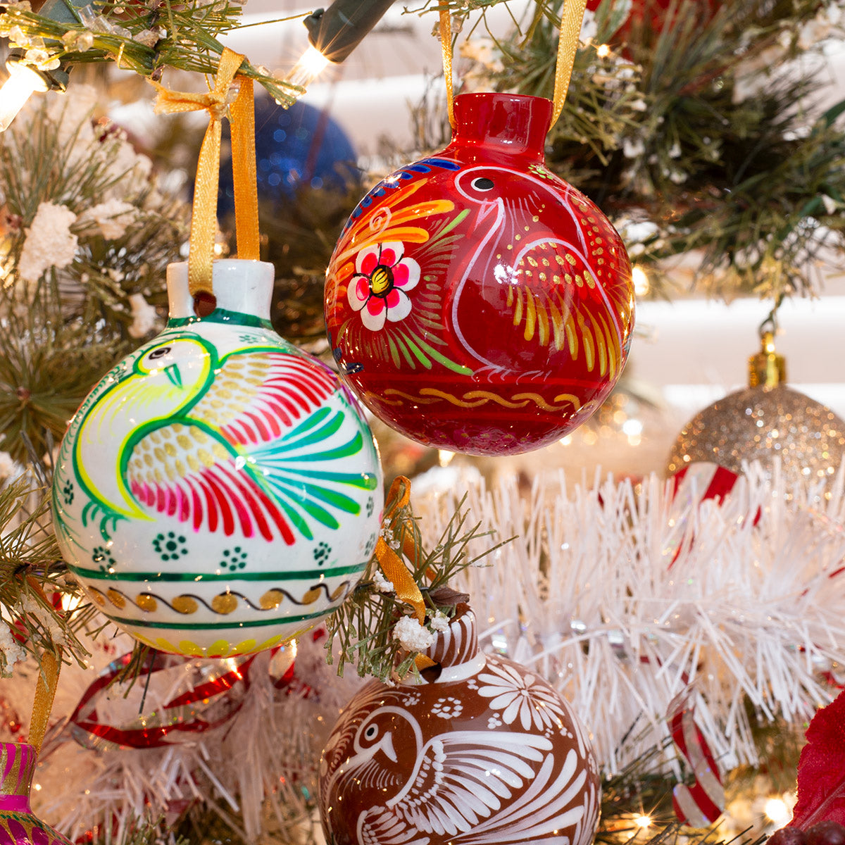 Xalitla Multicolor Clay Christmas Small Ornament