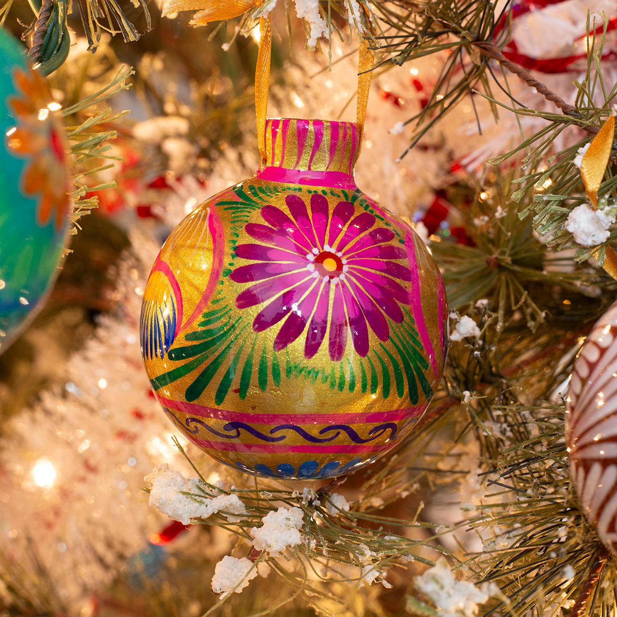 Xalitla Multicolor Clay Christmas Small Ornament