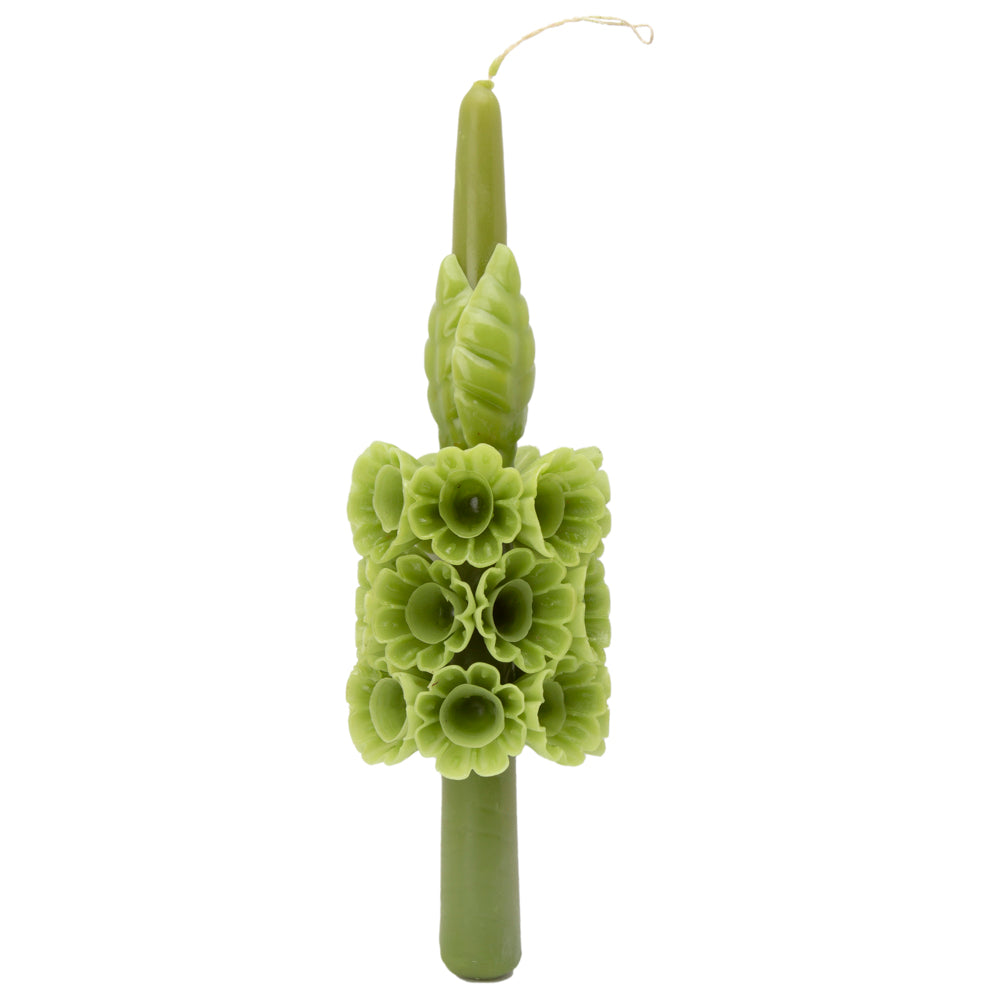 Flores de Teotitlán Tapered Candle