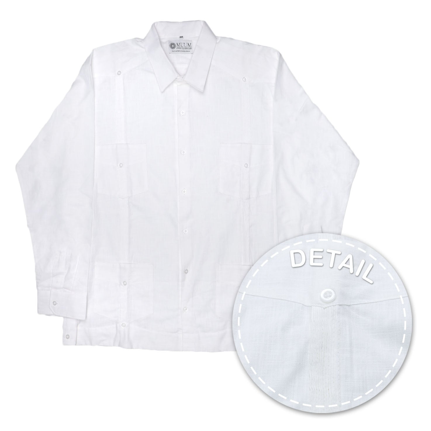 True Cubana Long Sleeve Guayabera