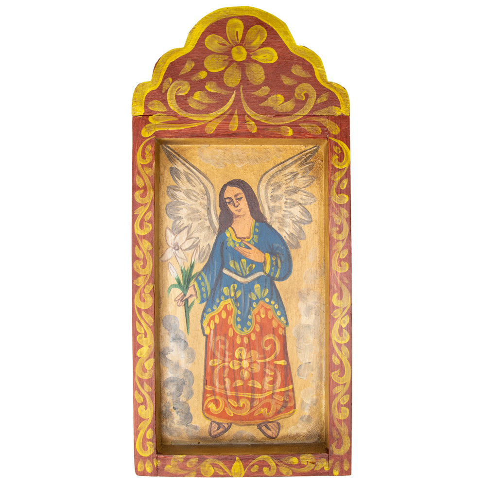 Religious Hand-Painted Wooden Nicho Frames