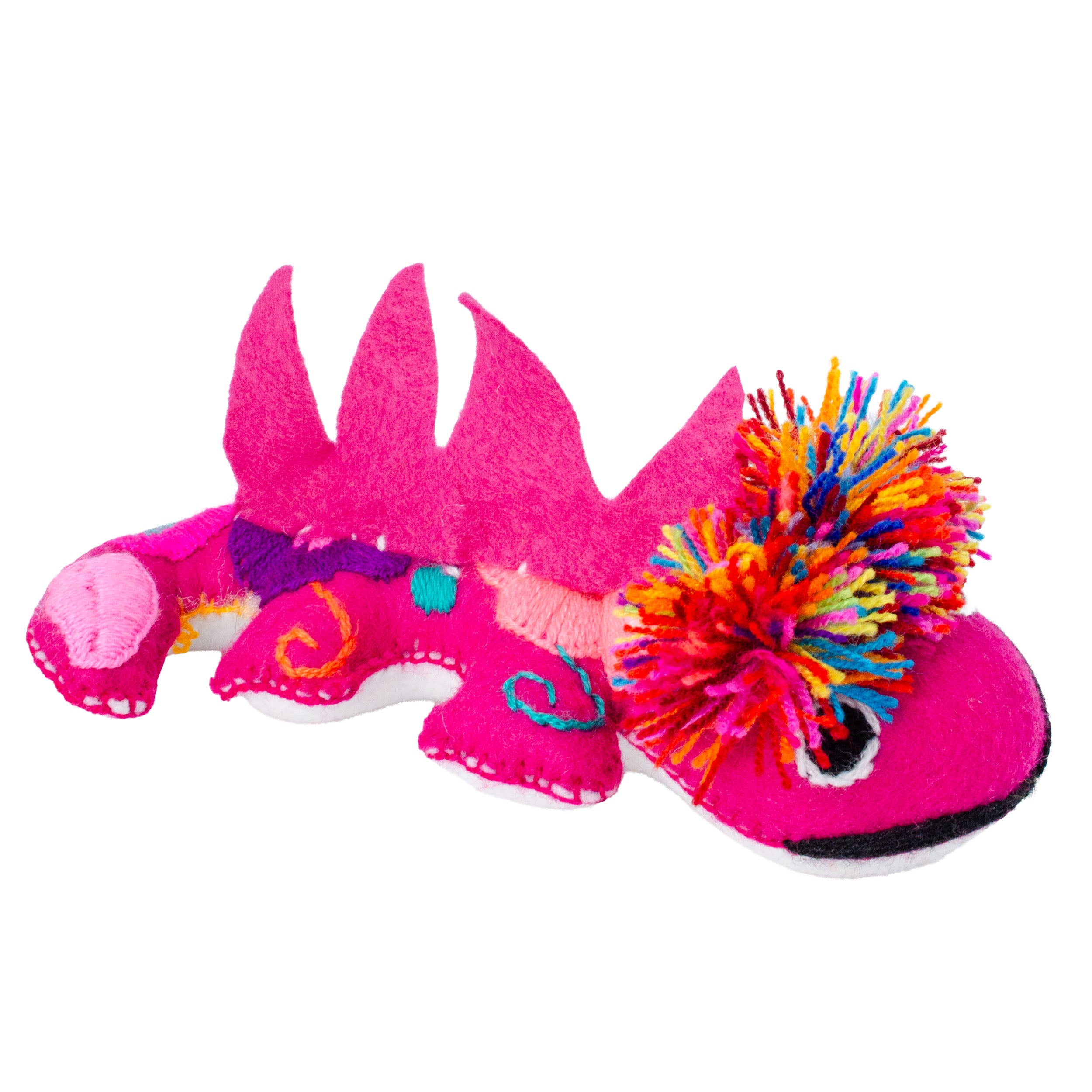 Axolotl Hand-Embroidered Stuffed Animal